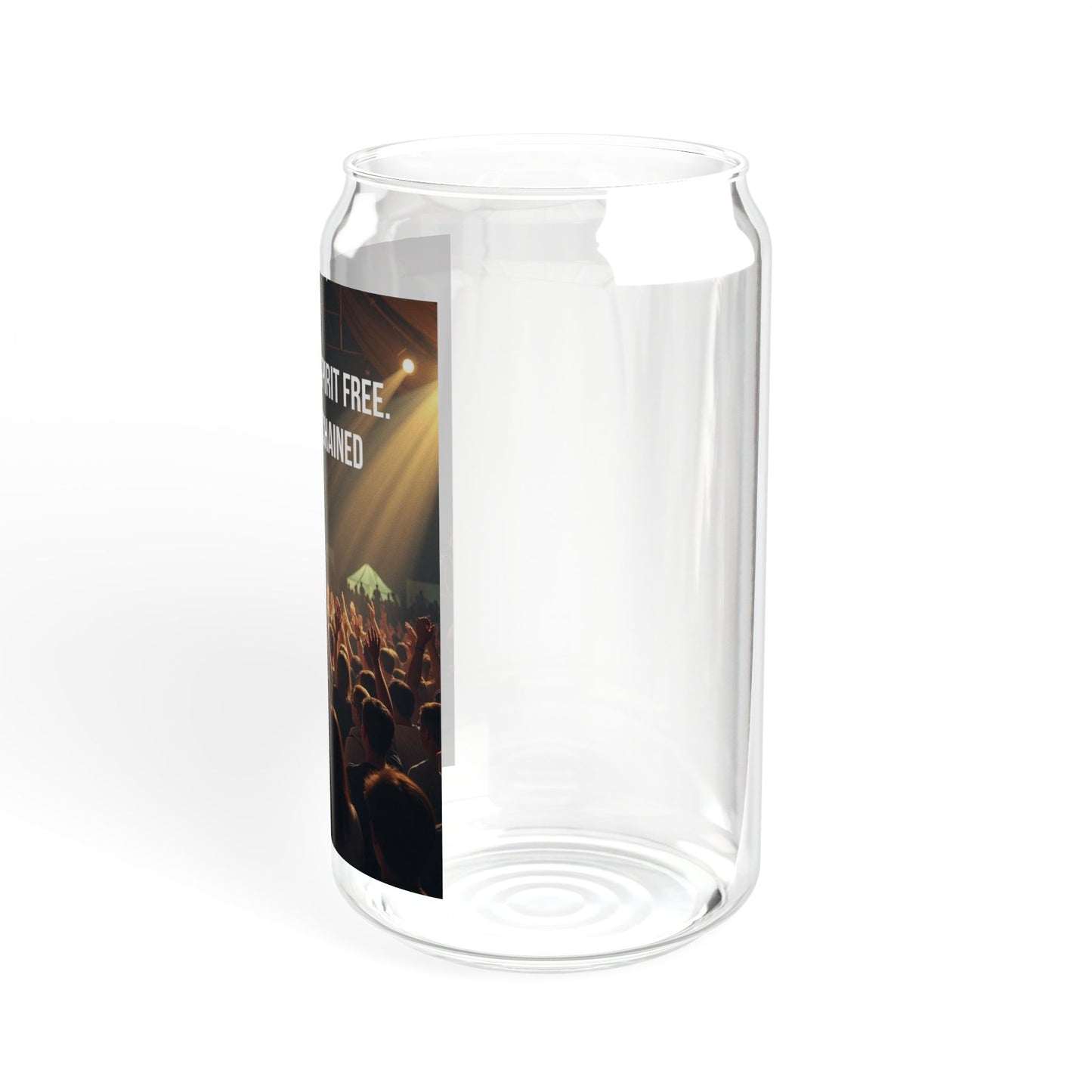 Worship Concert Sipper Glass — 'Arms Raised, Spirit Free, Worship Unchained' 16oz