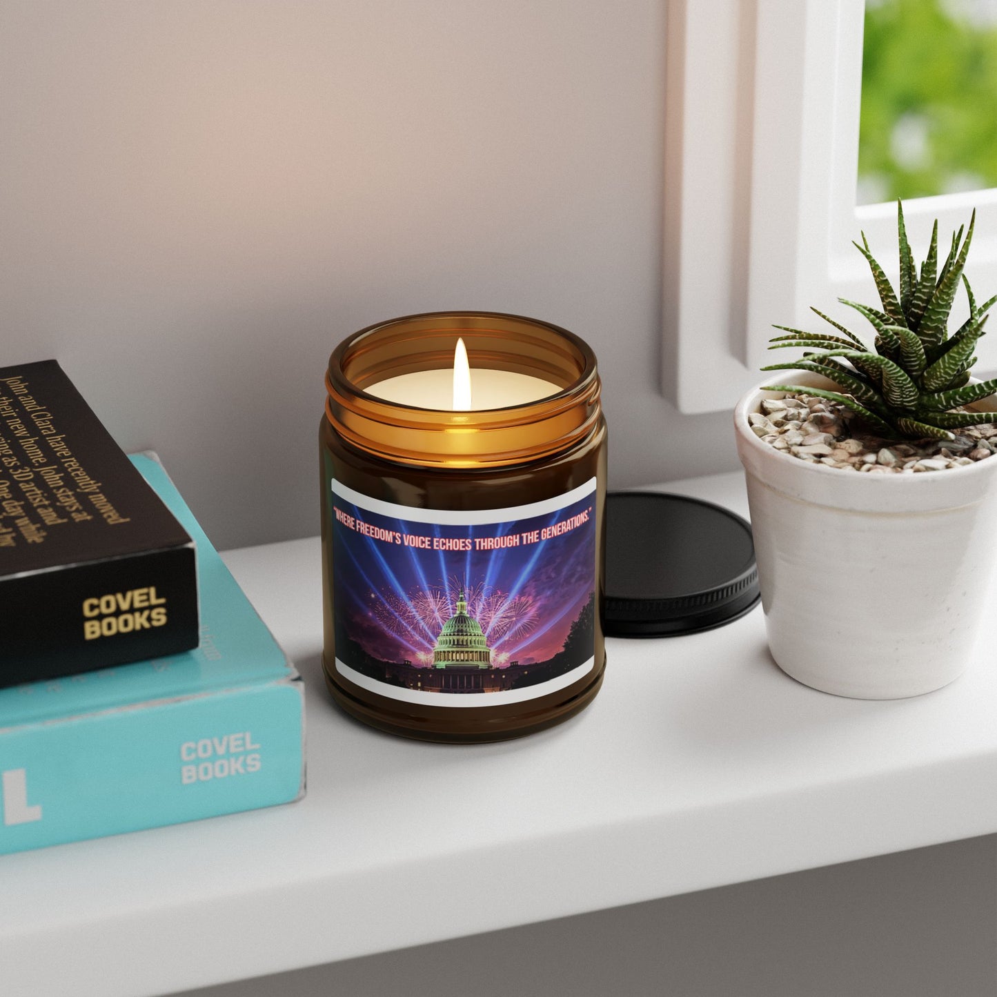 Capitol Lights Soy Candle — Amber Jar Scented Candle (Multi-Size)