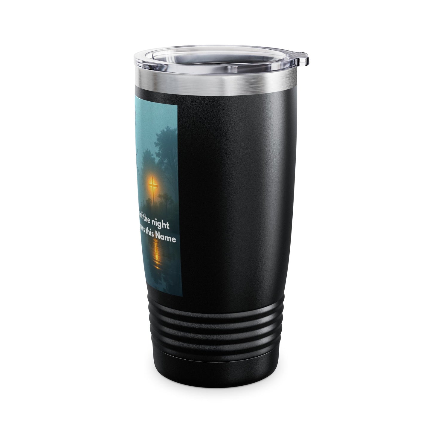20oz Bayou Night Tumbler — "In the Stillness of the Night The Bayou Whispers His Name"