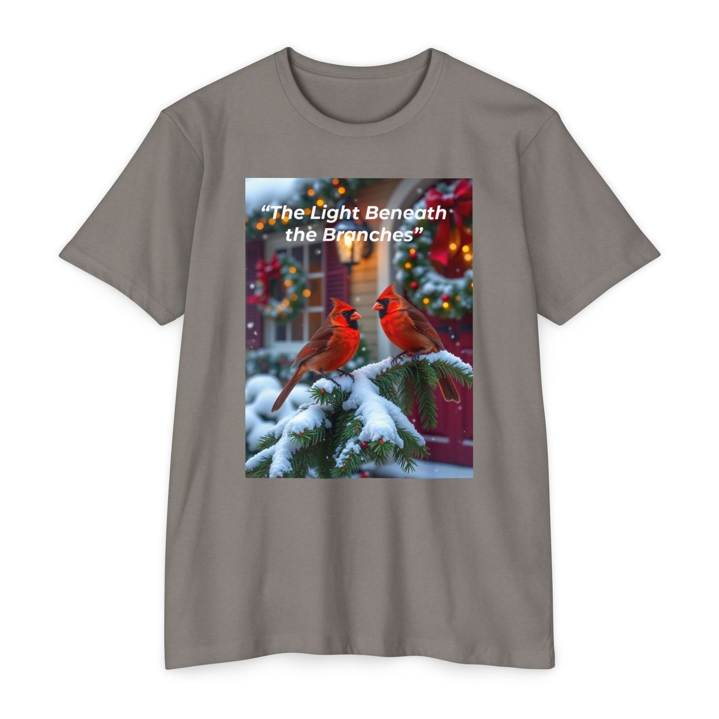Festive Cardinal T-Shirt, Cozy Christmas Tee, Unisex Winter Shirt, Holiday Gift, Seasonal Apparel, Cute Nature Tee