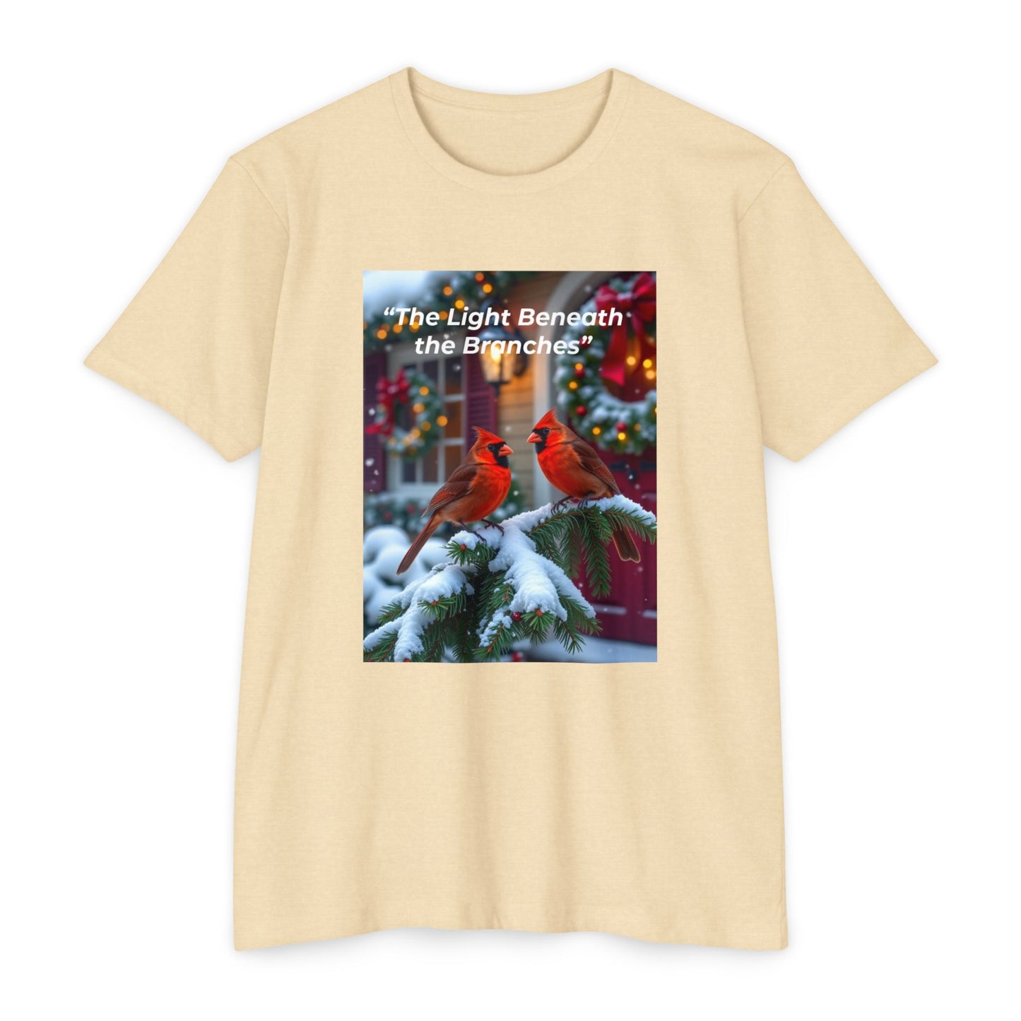 Festive Cardinal Graphic T-Shirt - Cozy Winter Wear, Holiday Gift, Nature Lover Tee, Christmas Apparel, Eco-Friendly & Unisex