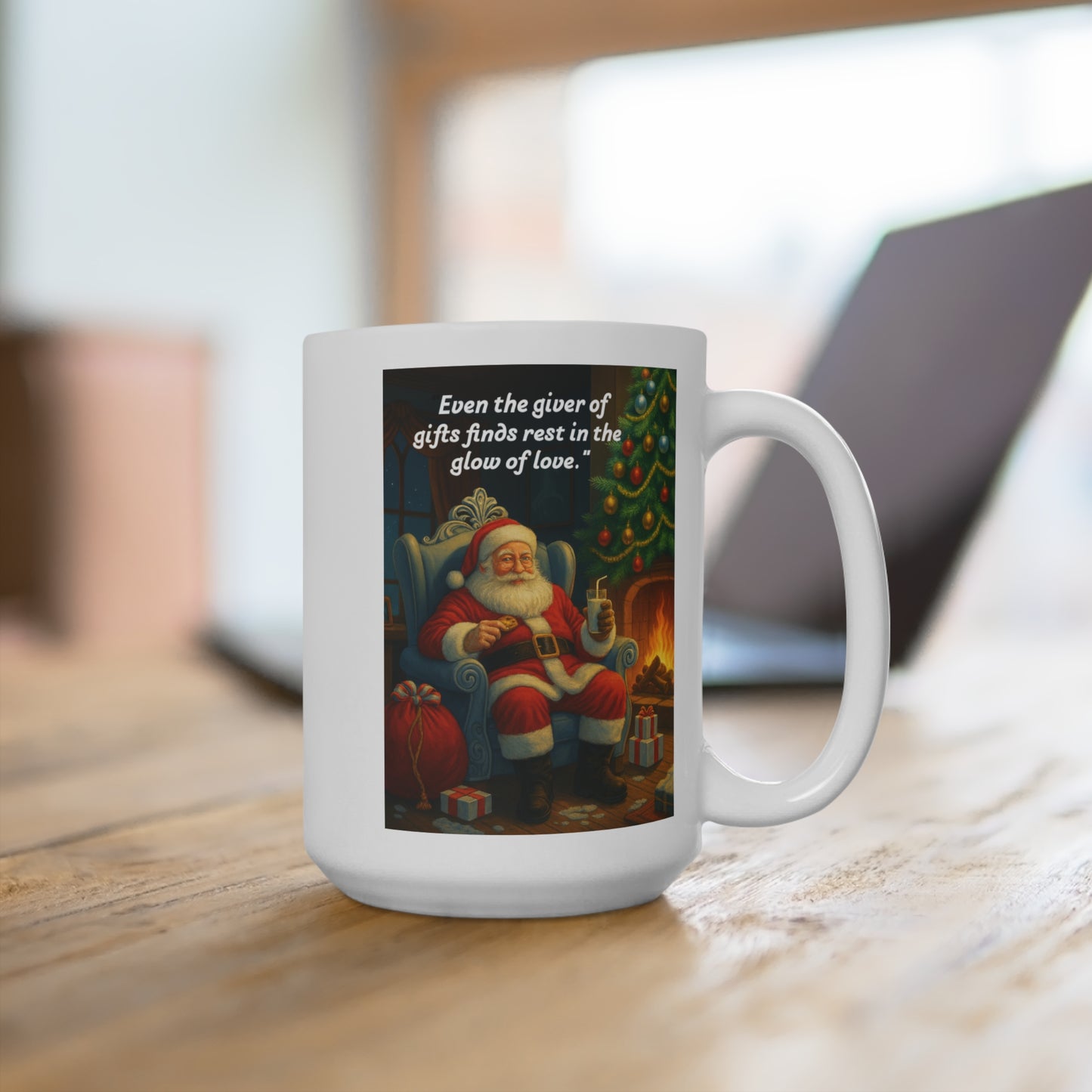 Cozy Santa Holiday Mug 15oz | Perfect for Christmas, Gift Ideas, Winter Decor, Hot Cocoa, Festive Beverage 307