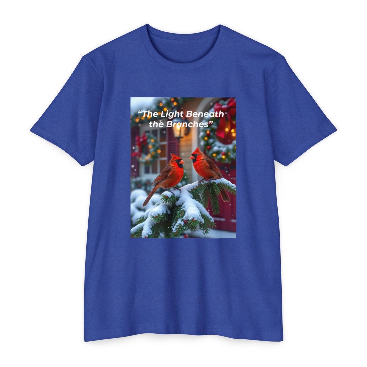 Christmas Cardinal T-Shirt, Unisex Holiday Tee, Winter Shirt, Christmas Gift, Cozy Seasonal Apparel, Nature Lovers Shirt