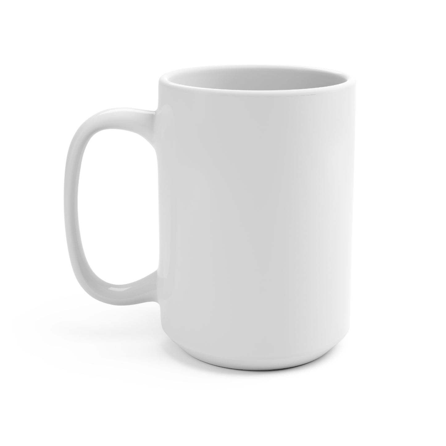 peace falls softly, like snow on scared ground mug