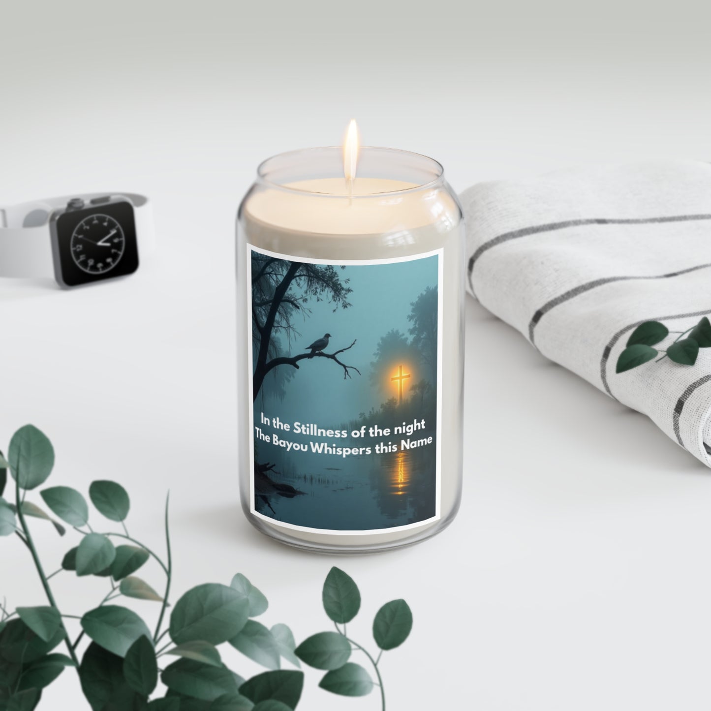 Bayou Night Scented Soy Candle — 13.75oz ("In the Stillness of the night The Bayou Whispers this Name")