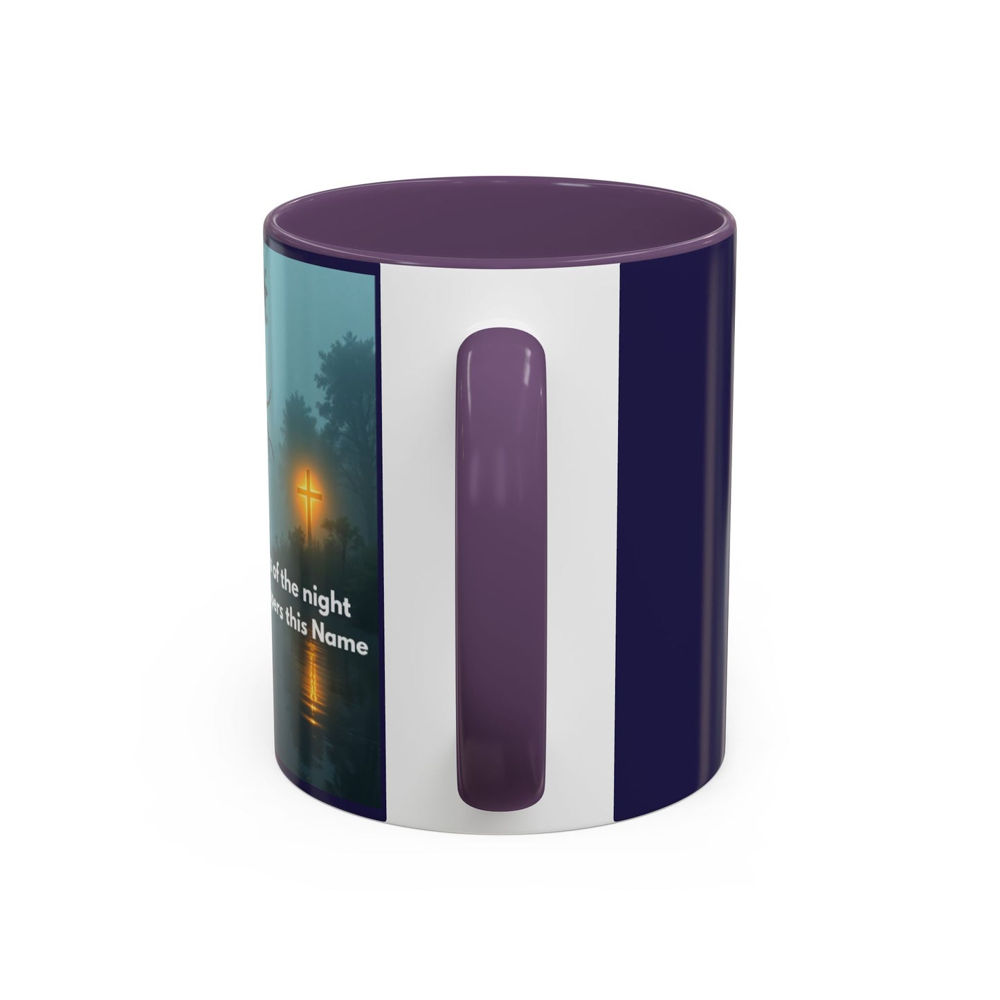 Accent Coffee Mug — Bayou Night Scene with Poetic Quote (11/15oz)