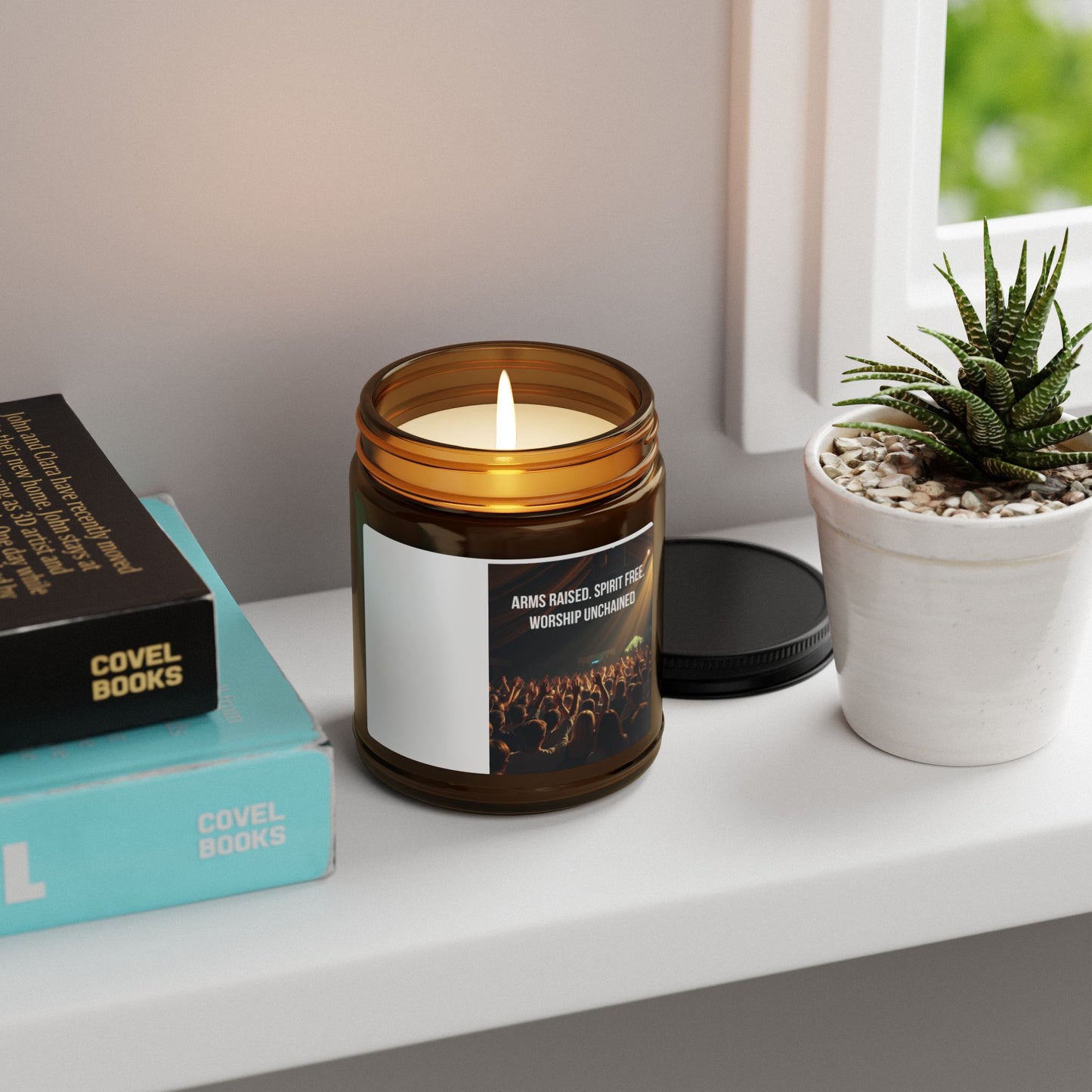 Worship Concert Scented Soy Candle — Amber Jar (Multi-Size)