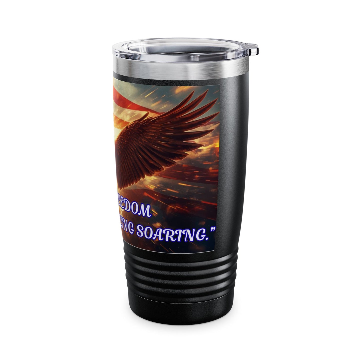 20oz Patriotic Eagle Tumbler — "250 Years of Freedom and We Are Stilling Strong"