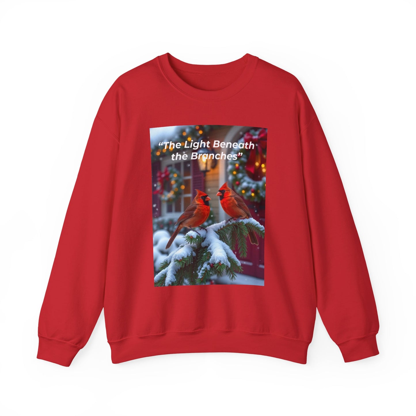 Festive Cardinal Sweatshirt - Cozy Holiday Crewneck, Winter Apparel, Gift for Bird Lovers, Christmas Sweatshirt, Snug Fashion
