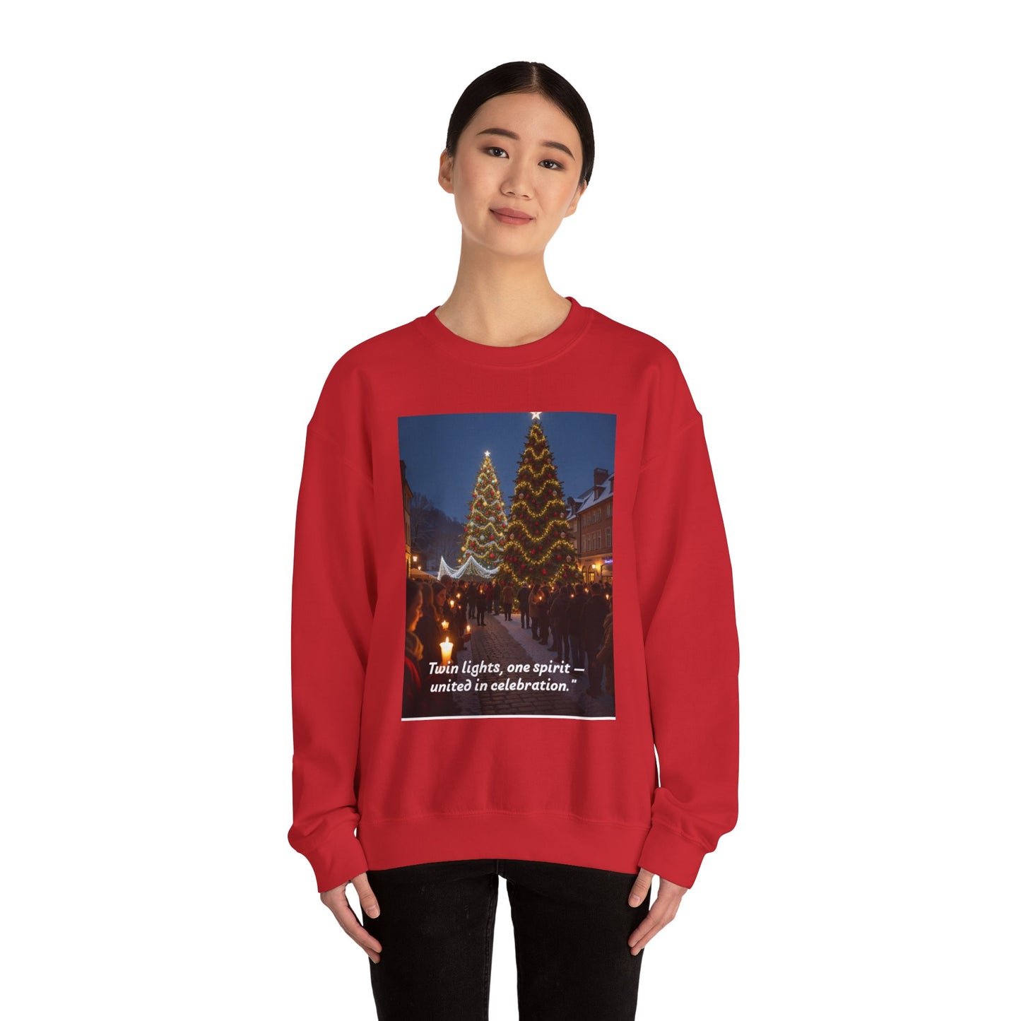 Holiday Spirit Crewneck Sweatshirt, Comfortable Sweatshirt, Cozy Sweatshirt, Unisex Gift, Christmas Sweatshirt