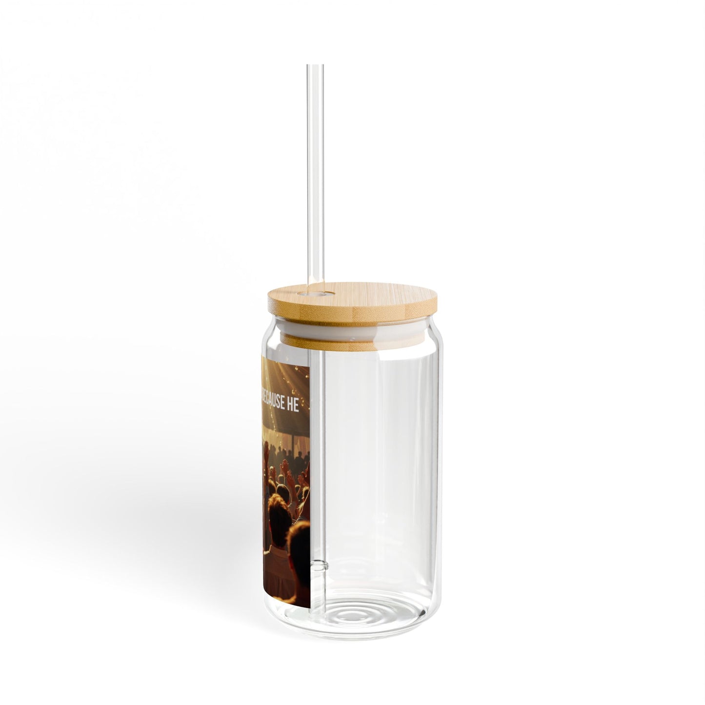Worship Crowd 16oz Sipper Glass – “I Lift My Hands” Concert Drink Tumbler