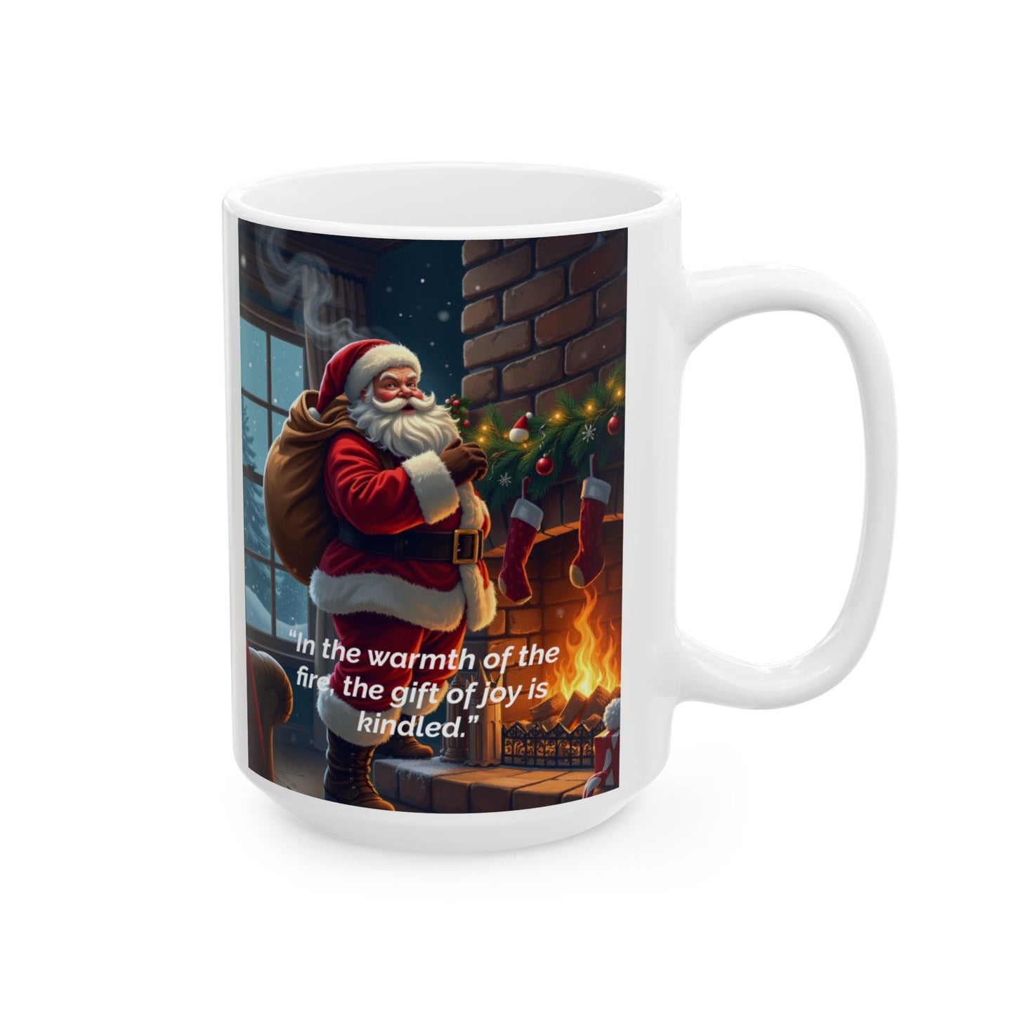 In the warmth of the fire, the gift of joy is kindled