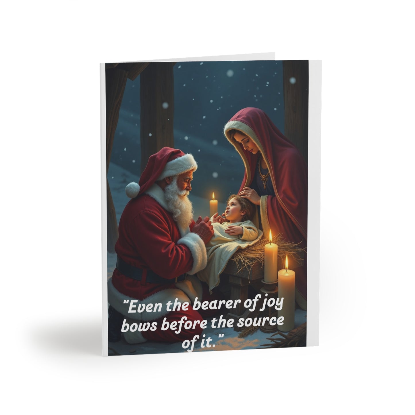 Even the bearer of joys bow before him