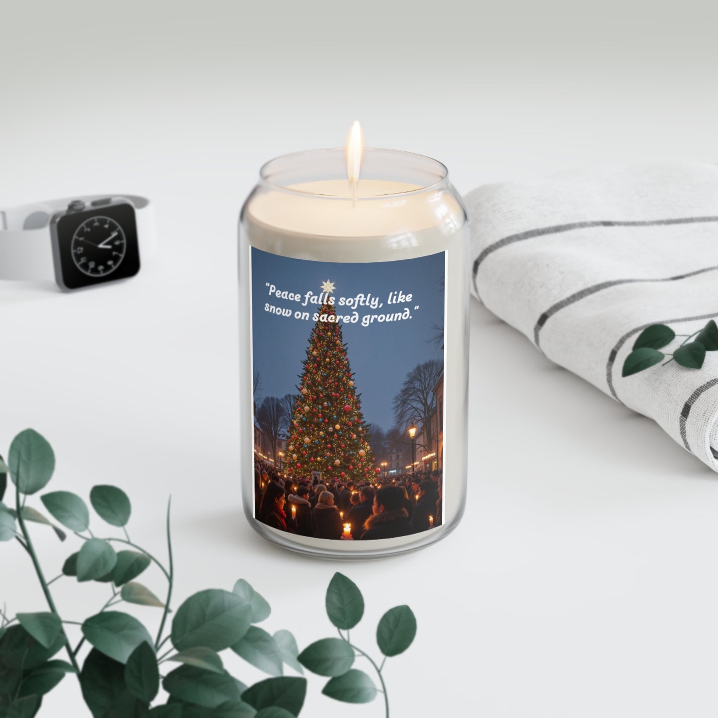 Warm Holiday Scented Candle – Peaceful Atmosphere, Perfect Gift for Christmas, Home Decor, Relaxation, Aromatherapy 151