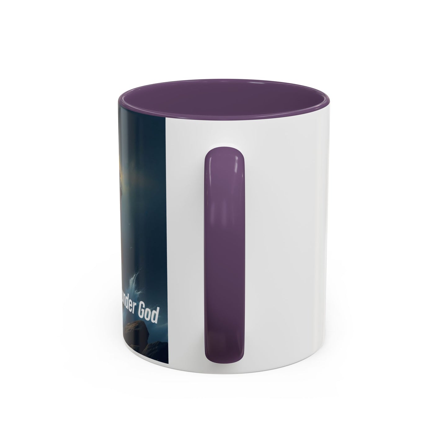 Lighthouse Coffee Mug — "One Nation Under God" Inspirational Accent Mug