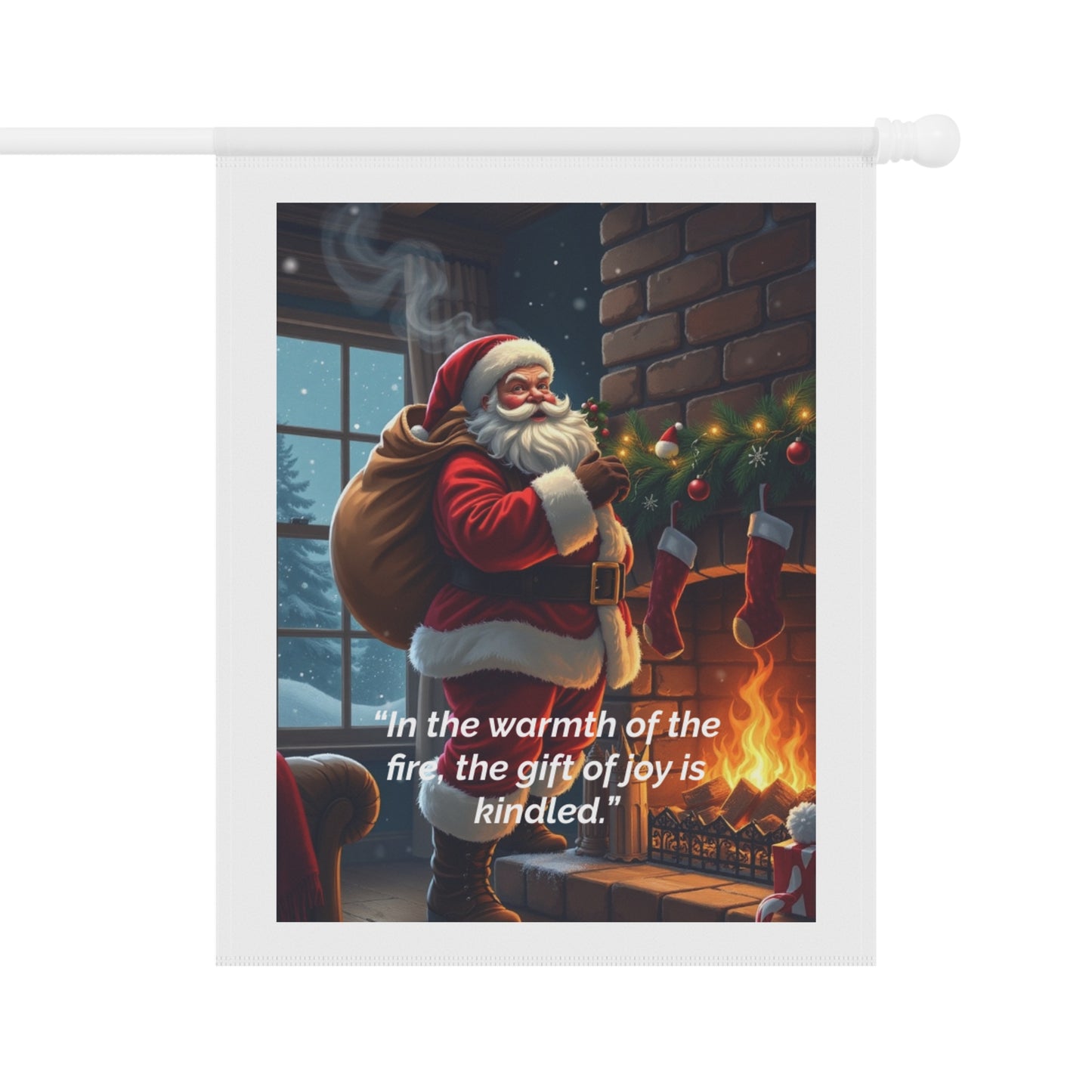 In the warmth of the fire, the gift of joy is kindled