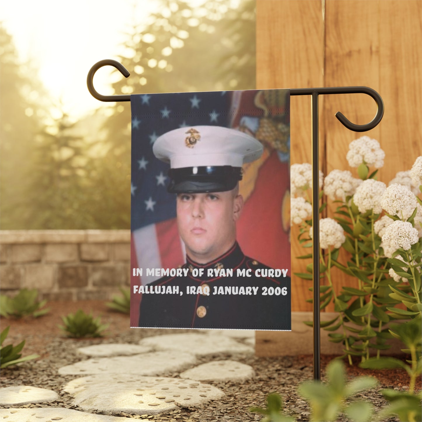 Memorial Garden Banner, Personalized Garden Flags, Tribute Flags, Home Decor, Outdoor Memorial, Veteran Remembrance