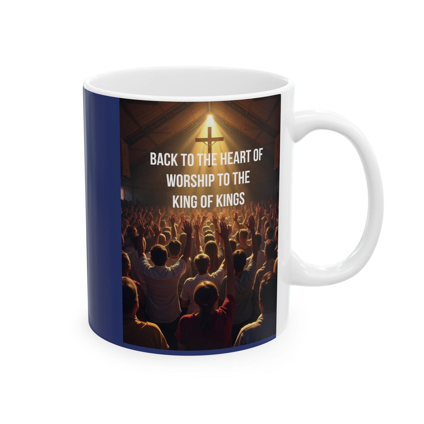 Ceramic Mug — Inspirational Concert Photo Design with Quote (11oz, 15oz)