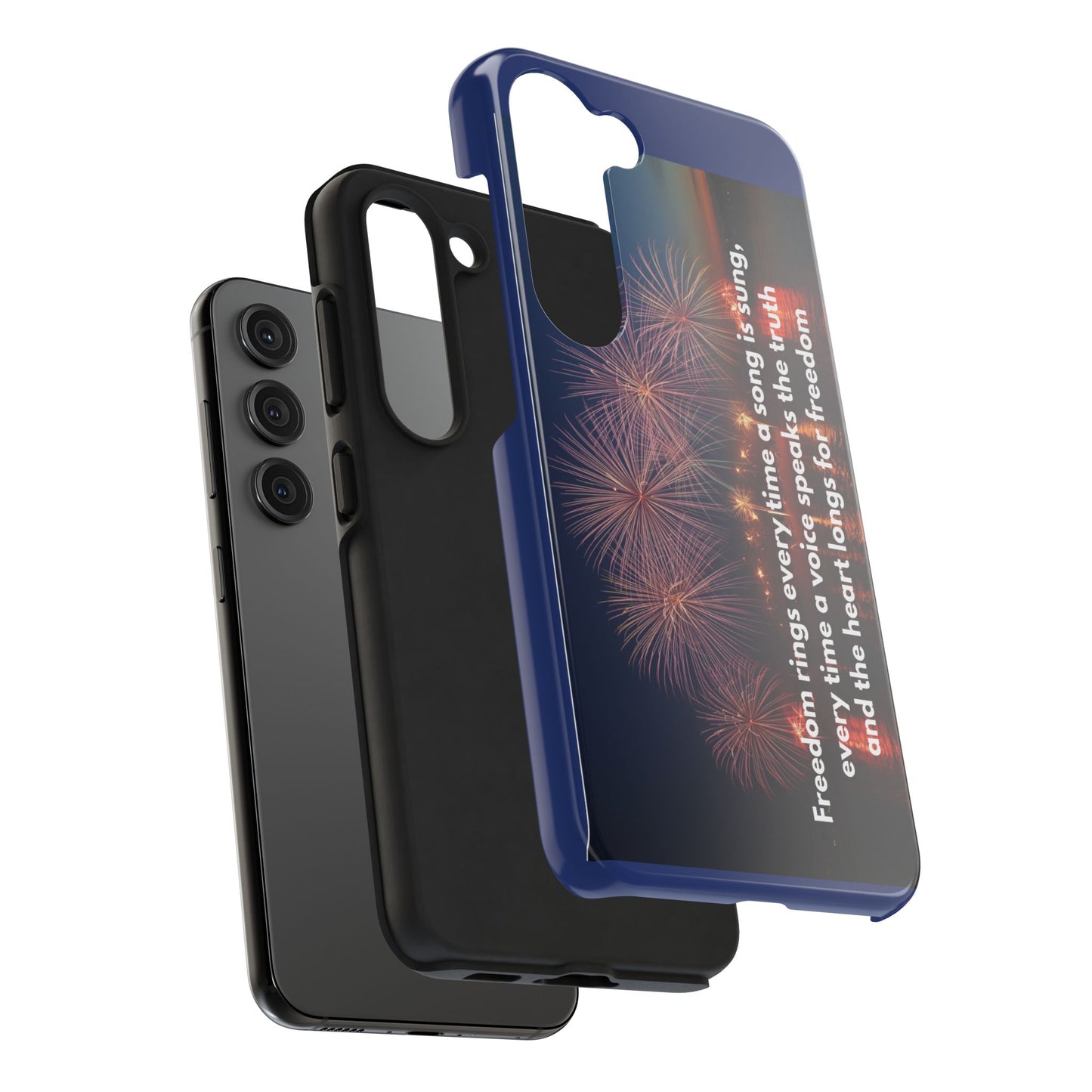 Fireworks Freedom Tough Phone Case — Patriotic 4th of July Quote Case