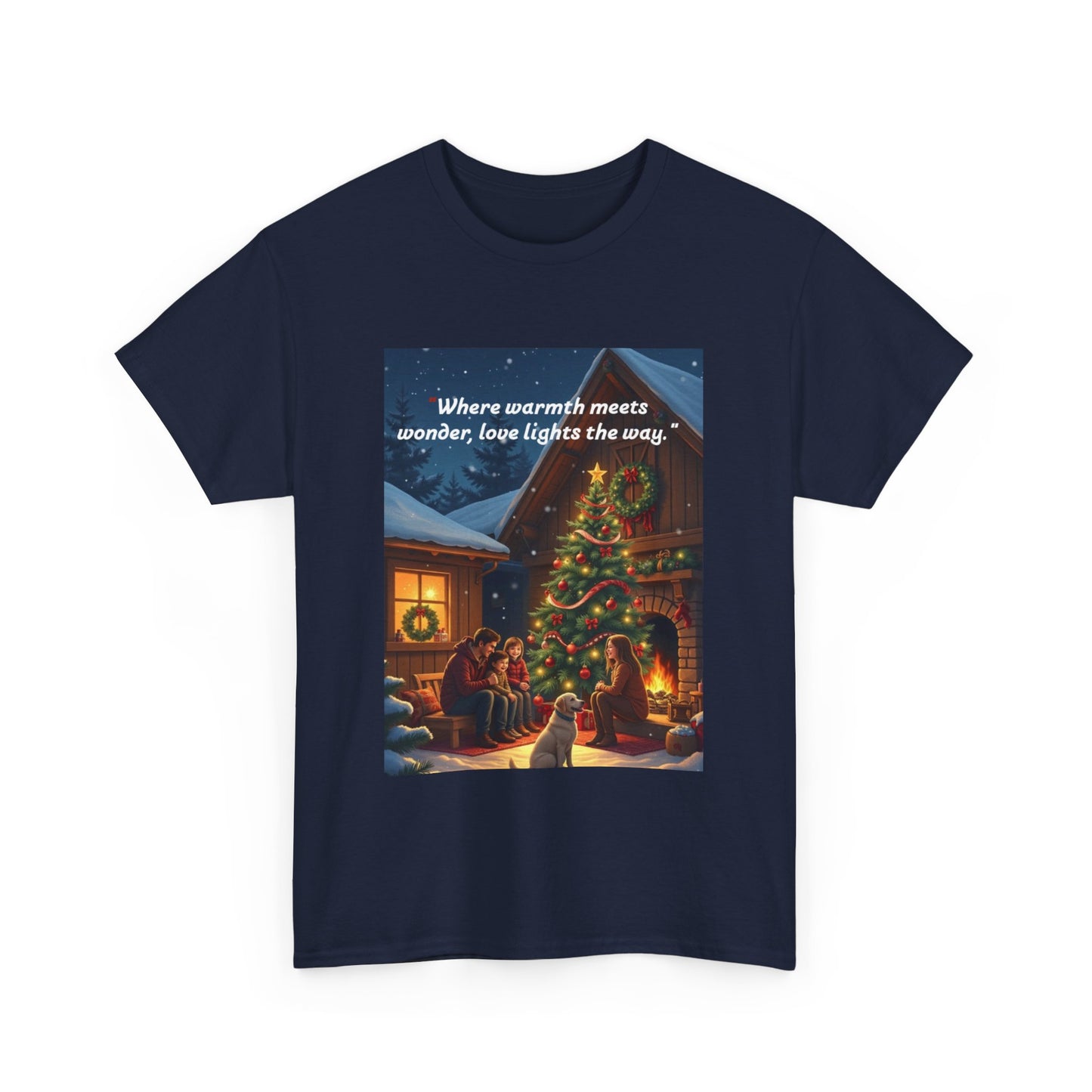 Christmas Cozy Tee, Holiday Gift T-Shirt, Unisex Cotton Shirt, Festive Apparel, Merry and Bright Design