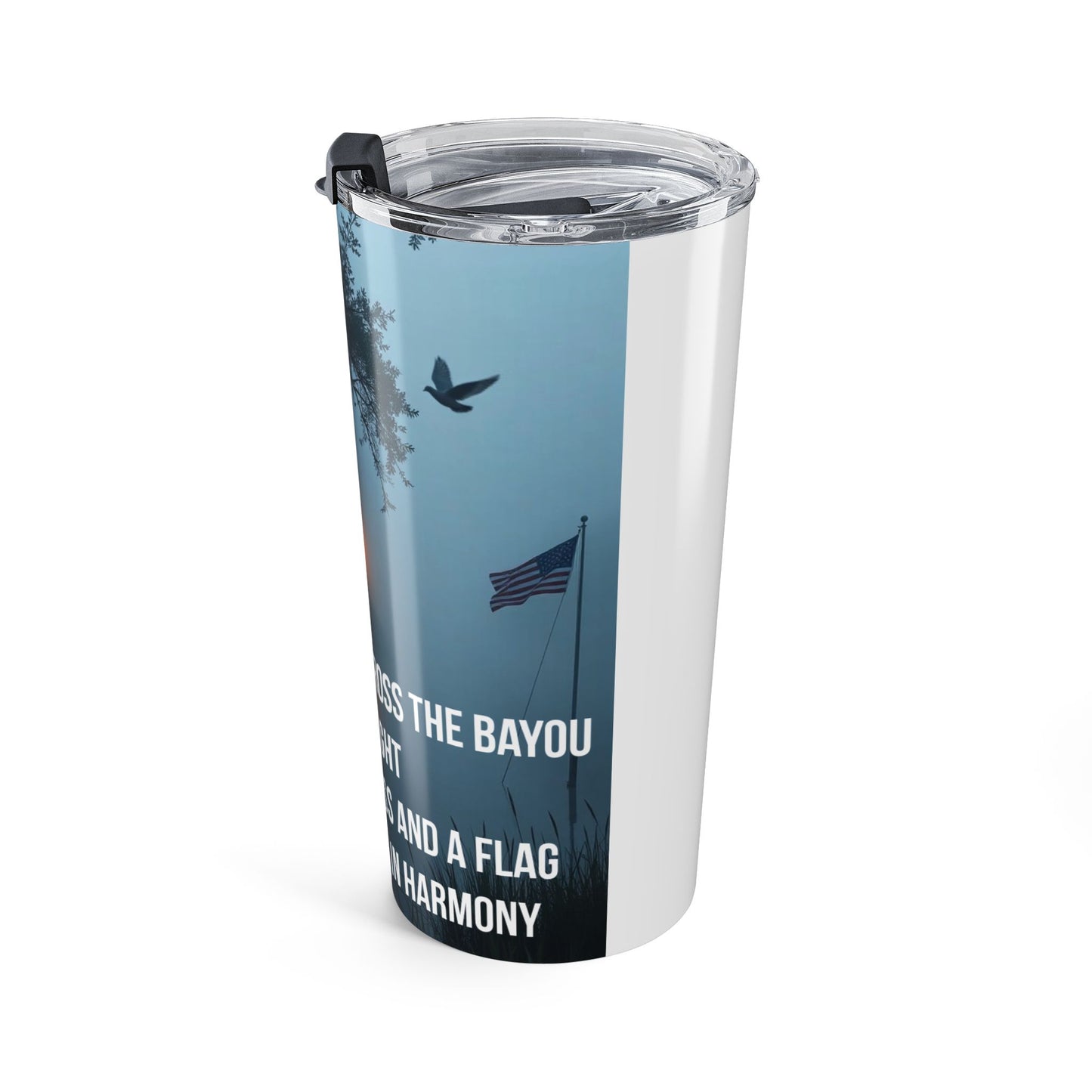 20oz Faith Cross Tumbler — Inspirational Religious Travel Mug