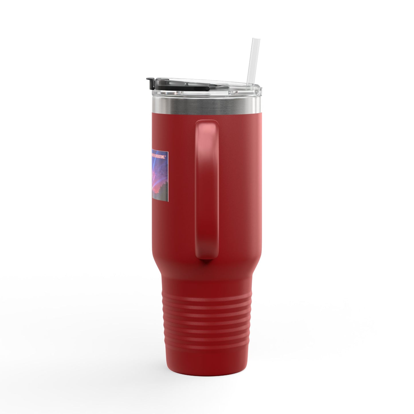40oz Insulated Travel Mug — Capitol Nightlight Skyline Design