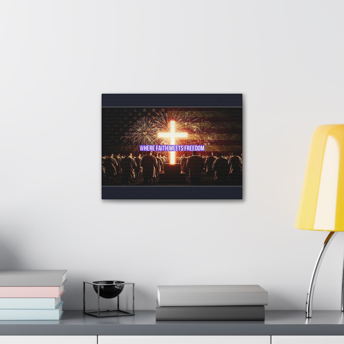 Where Faith Meets Freedom Canvas Wall Art