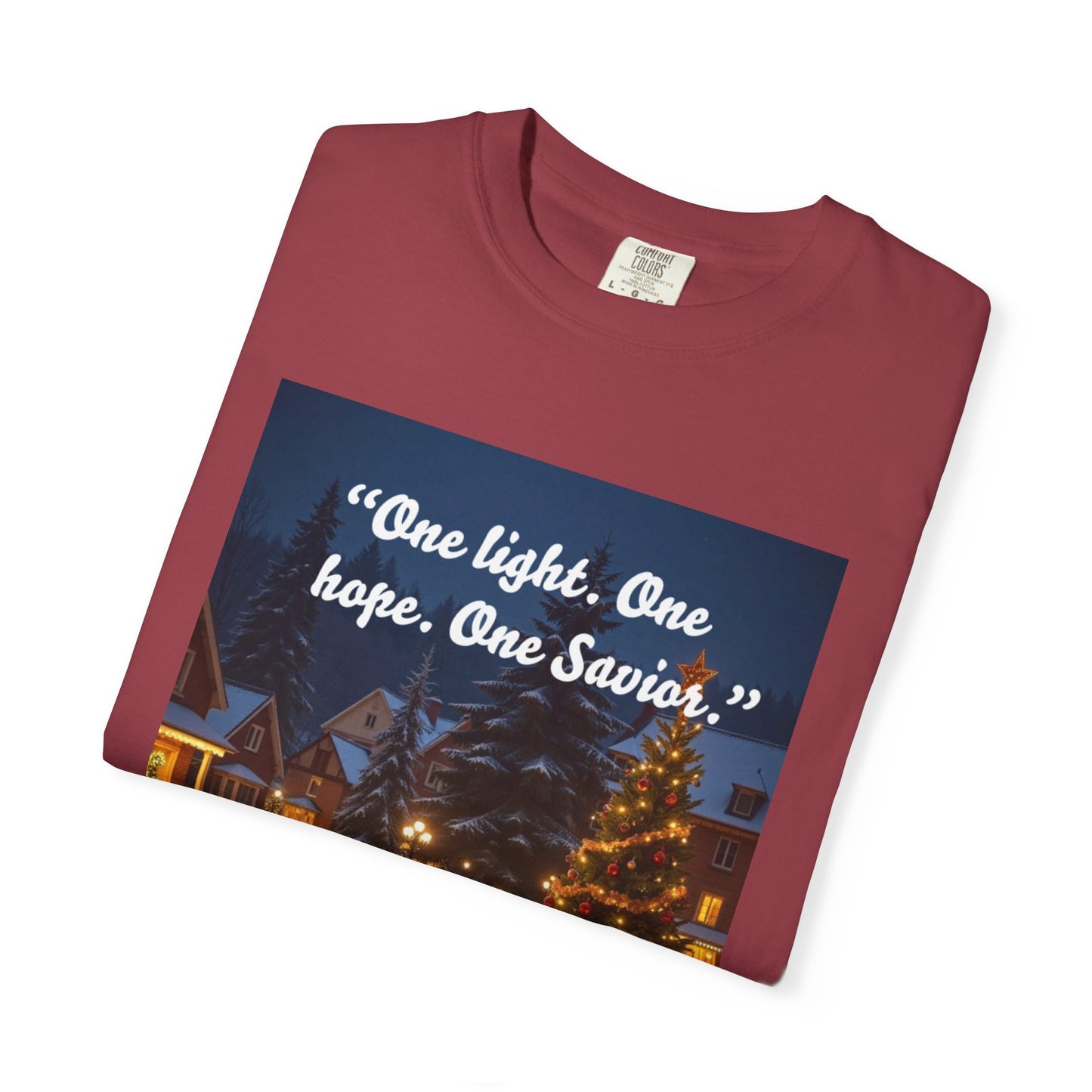 Unisex Garment-Dyed T-shirt with Inspirational Holiday Message, Festive Tee, Gift for Christmas, Family Gatherings, Holiday Celebrations