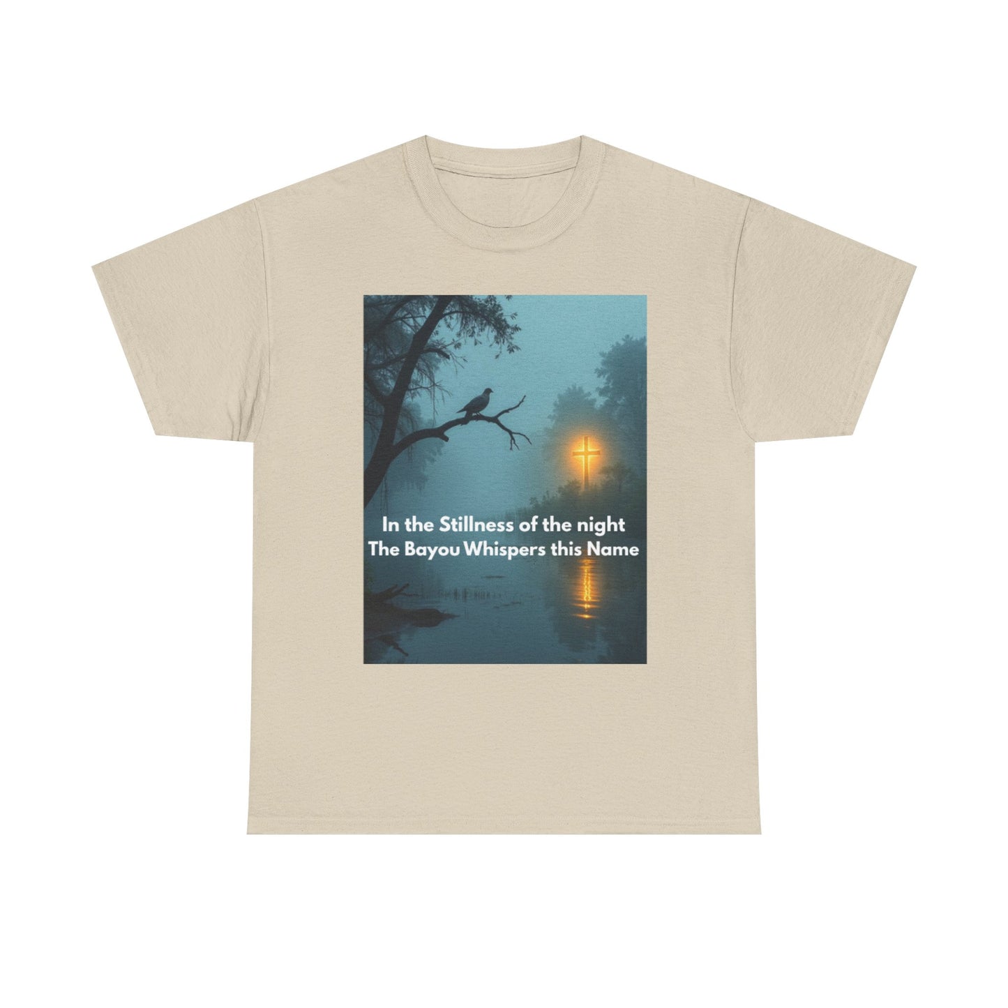 Bayou Night Tee — "In the Stillness of the Night The Bayou Whispers its Name" Graphic Shirt