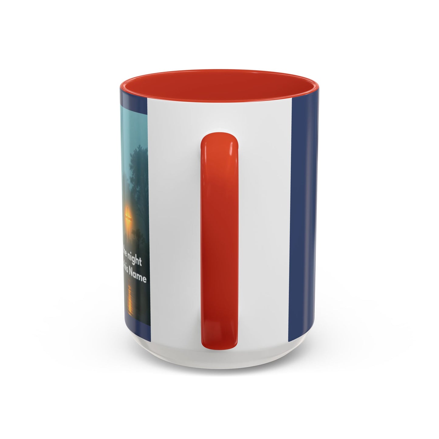 Coffee Mug — Bayou Night Scene with Cross & Quote (In the stillness of the night...)
