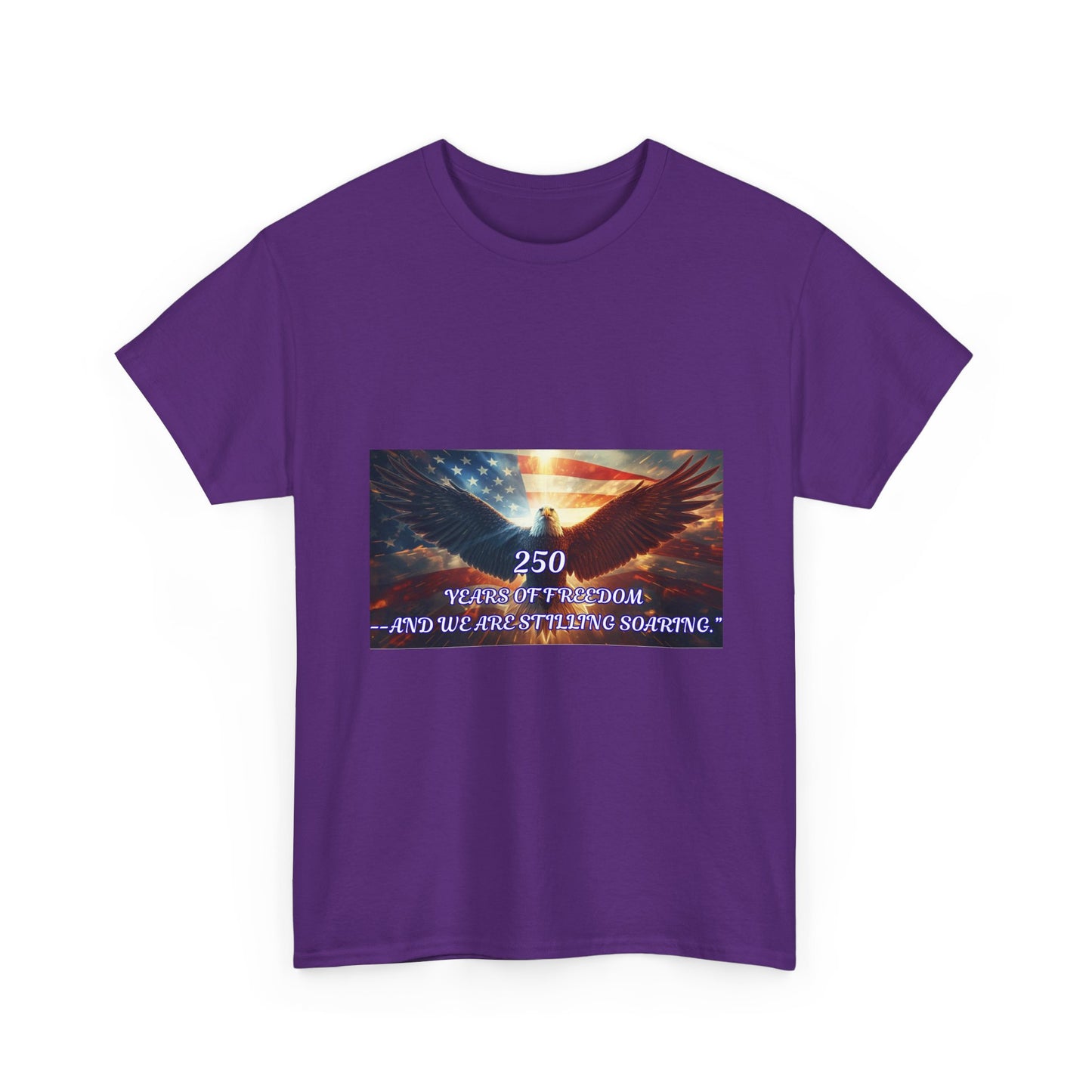Patriotic Eagle Tee - "250 Years of Freedom" American Flag Shirt