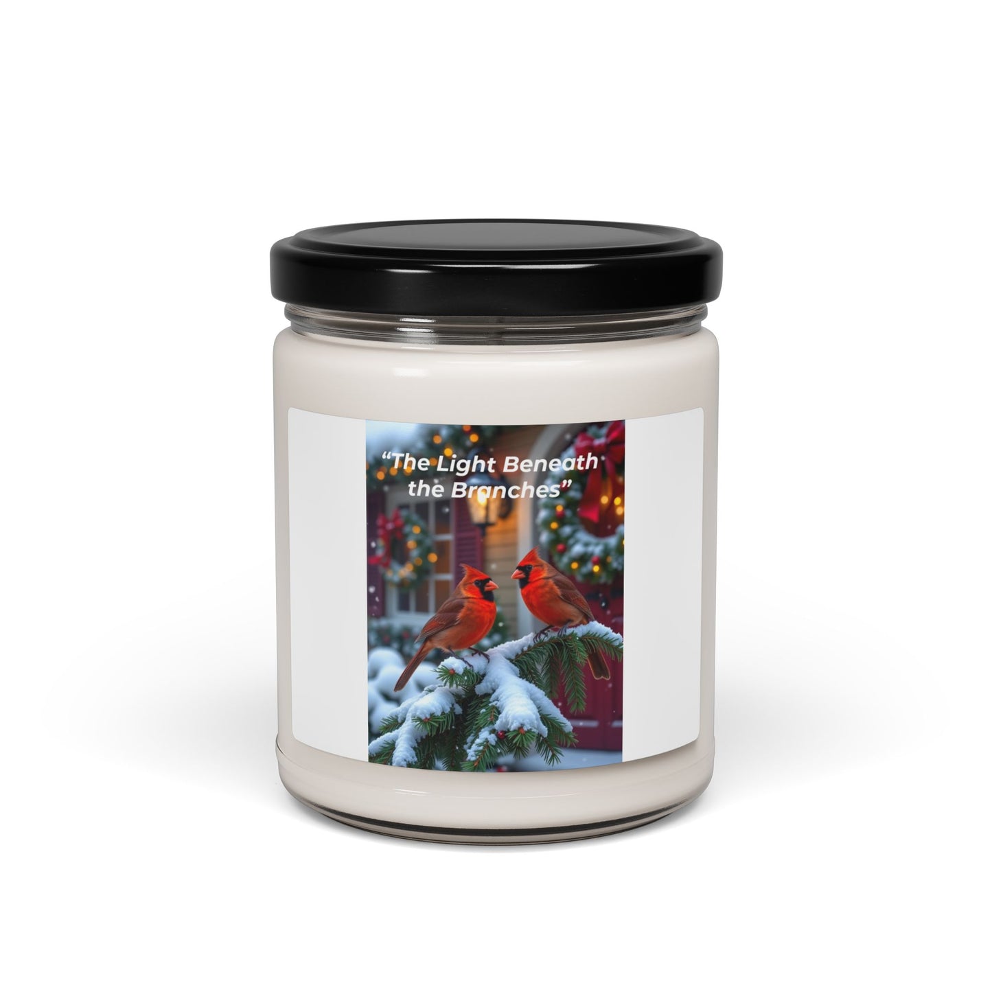 Festive Scented Soy Candle - The Light Beneath the Branches, Holiday Decor, Winter Gift, Eco-Friendly Relaxation, Cozy Atmosphere, [...]
