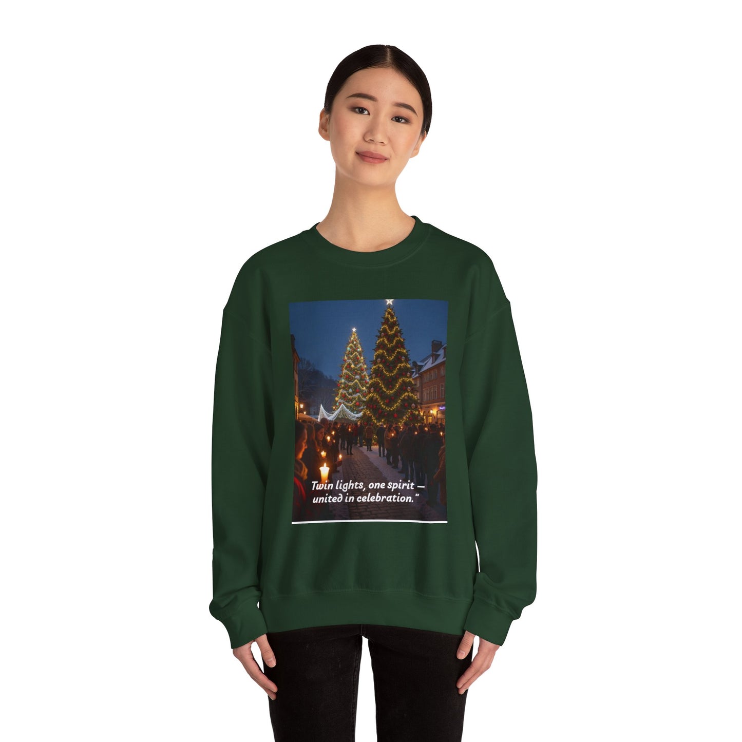 Holiday Spirit Crewneck Sweatshirt, Comfortable Sweatshirt, Cozy Sweatshirt, Unisex Gift, Christmas Sweatshirt