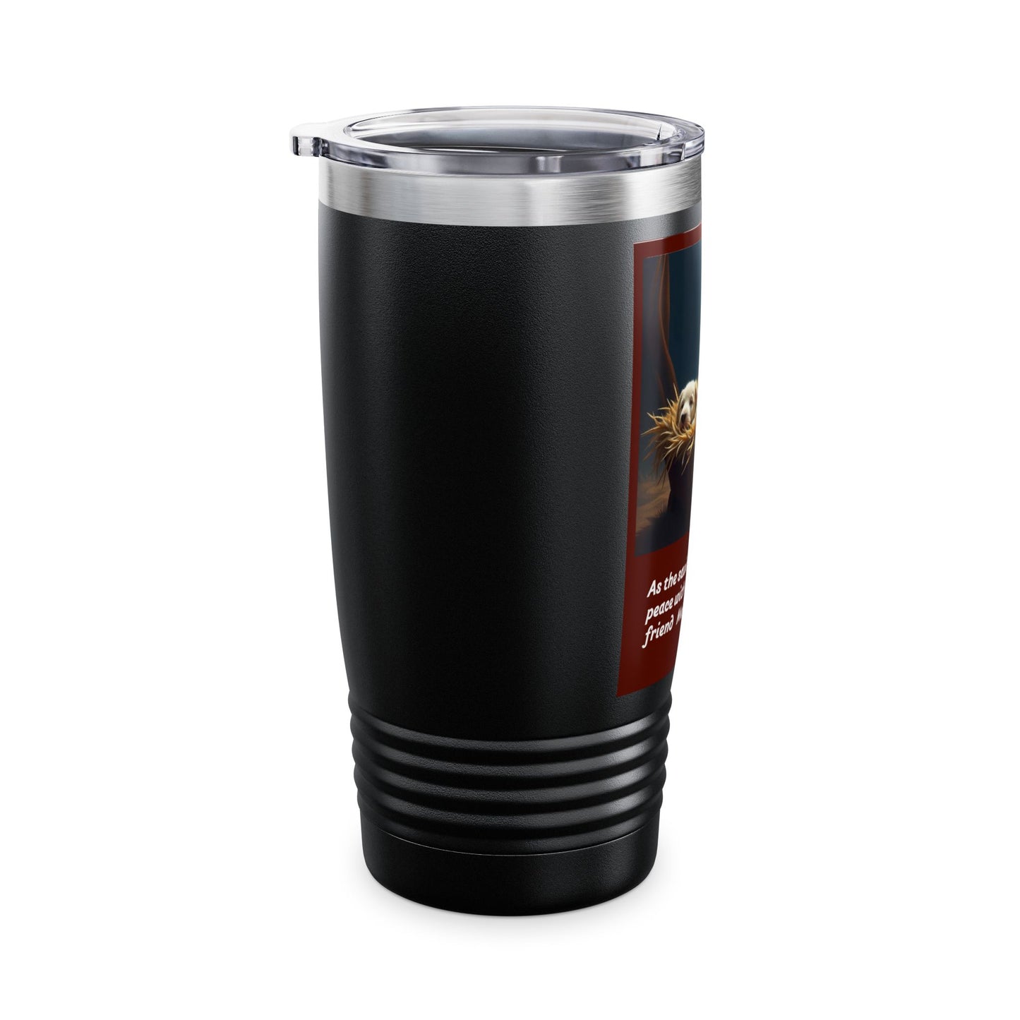 Christmas Ringneck Tumbler, 20oz, Religious Travel Mug, Gift for Him, Her, Holiday Coffee Cup, Keepsake for Family