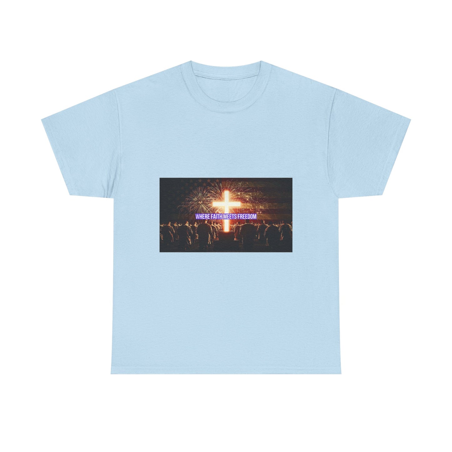 Christian Concert T-Shirt – 'Jesus Is My Confidence' Cross Graphic Tee