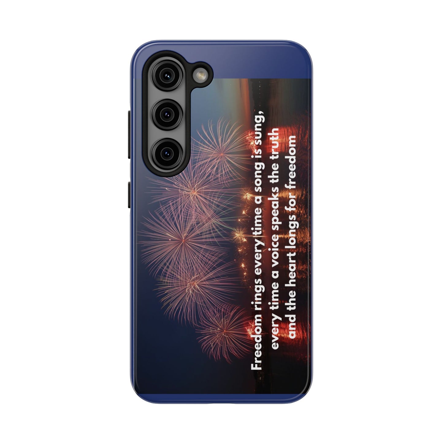 Fireworks Freedom Tough Phone Case — Patriotic 4th of July Quote Case