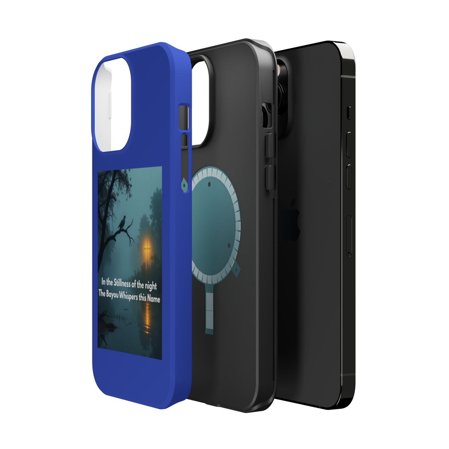 Magnetic Impact-Resistant Phone Case — Bayou Night Scene with Poem
