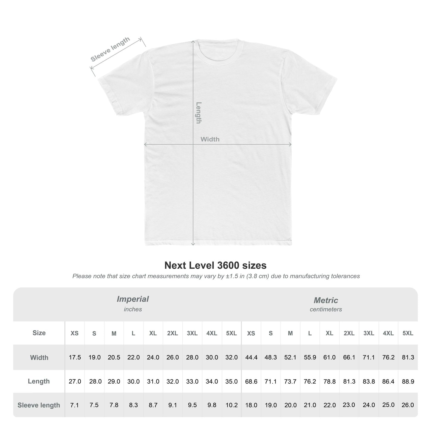 Unisex Cotton Crew Tee 216