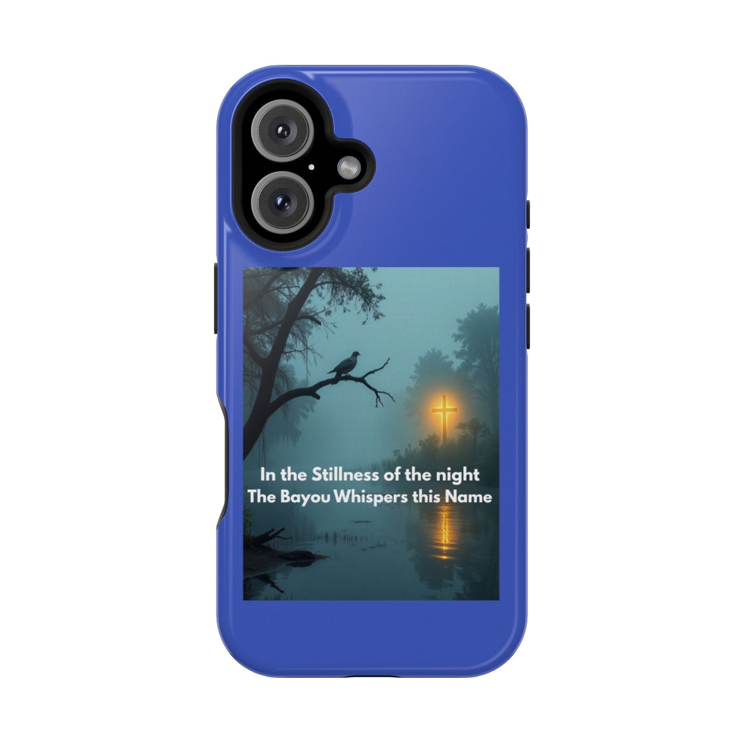 Magnetic Impact-Resistant Phone Case — Bayou Night Scene with Poem