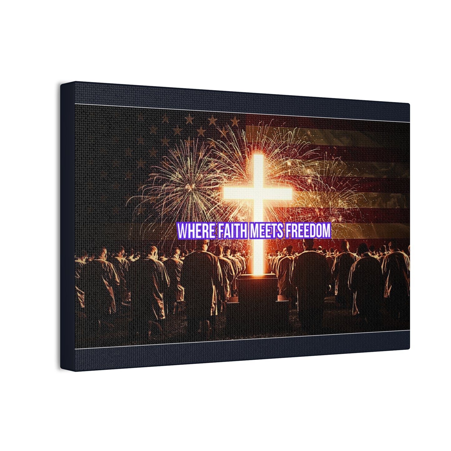 Where Faith Meets Freedom Canvas Wall Art
