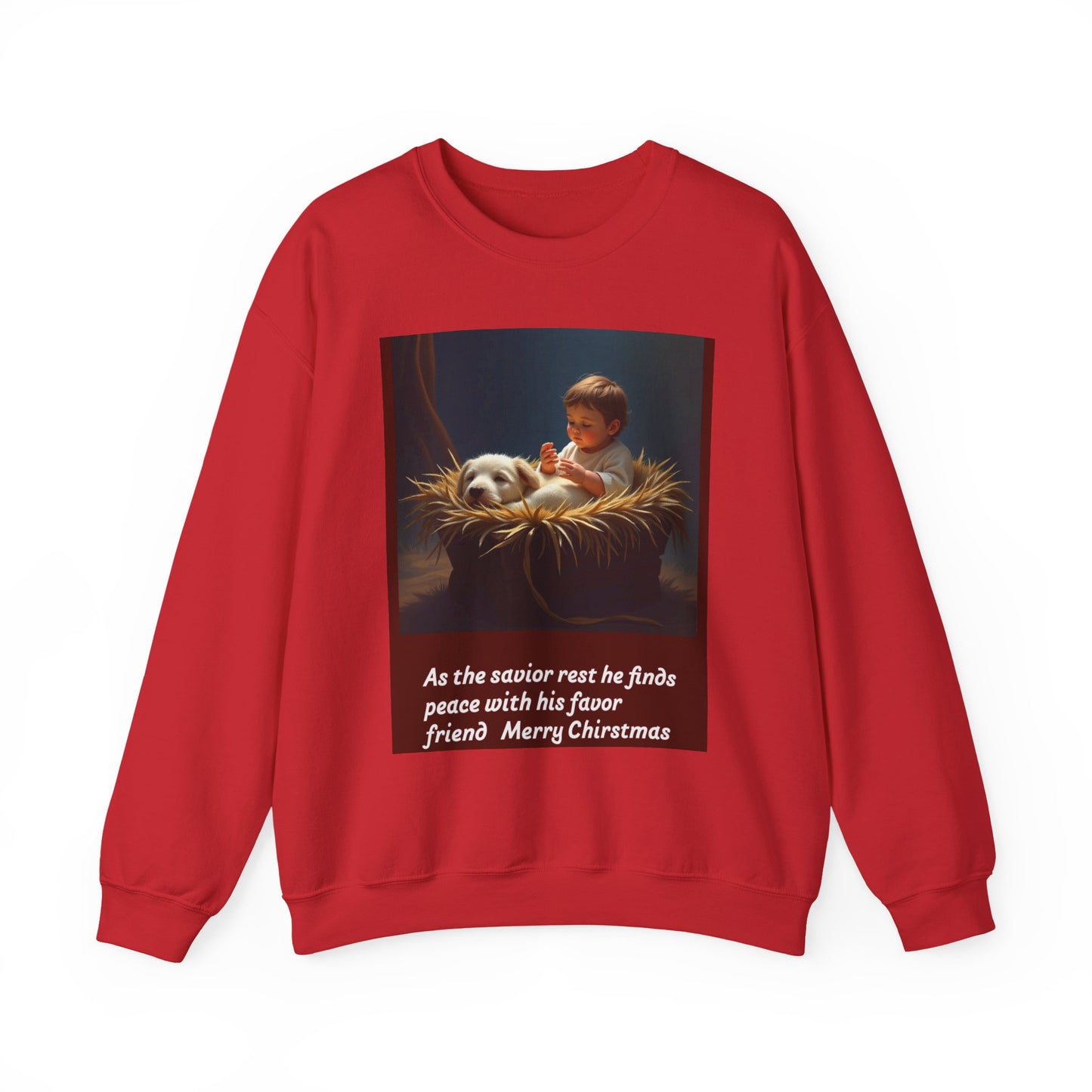 Peaceful Christmas Crewneck Sweatshirt, Unisex Christmas Gift, Cozy Long Sleeve Top, Holiday Apparel, Winter Wardrobe Essential
