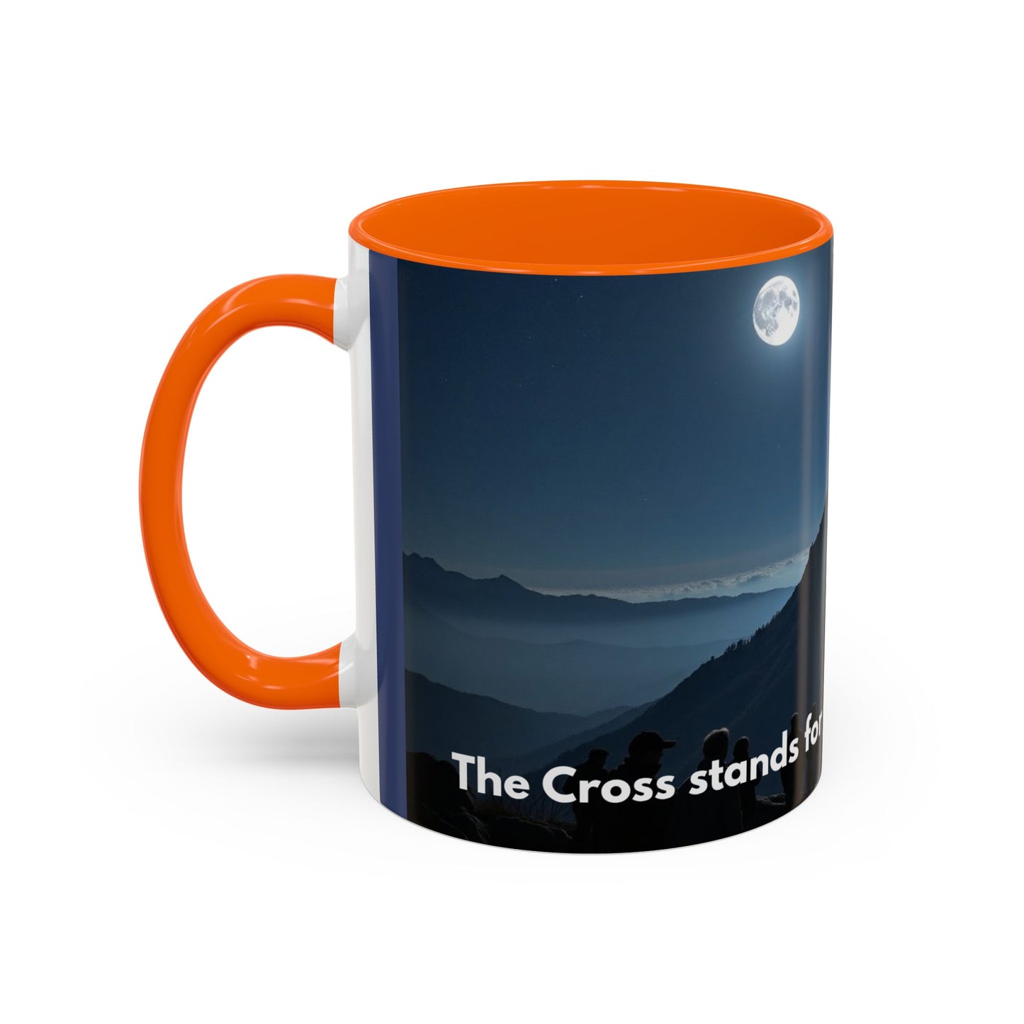 Patriotic Faith Coffee Mug — 'The Eagle Stands for Freedom' 11/15oz Accent Mug
