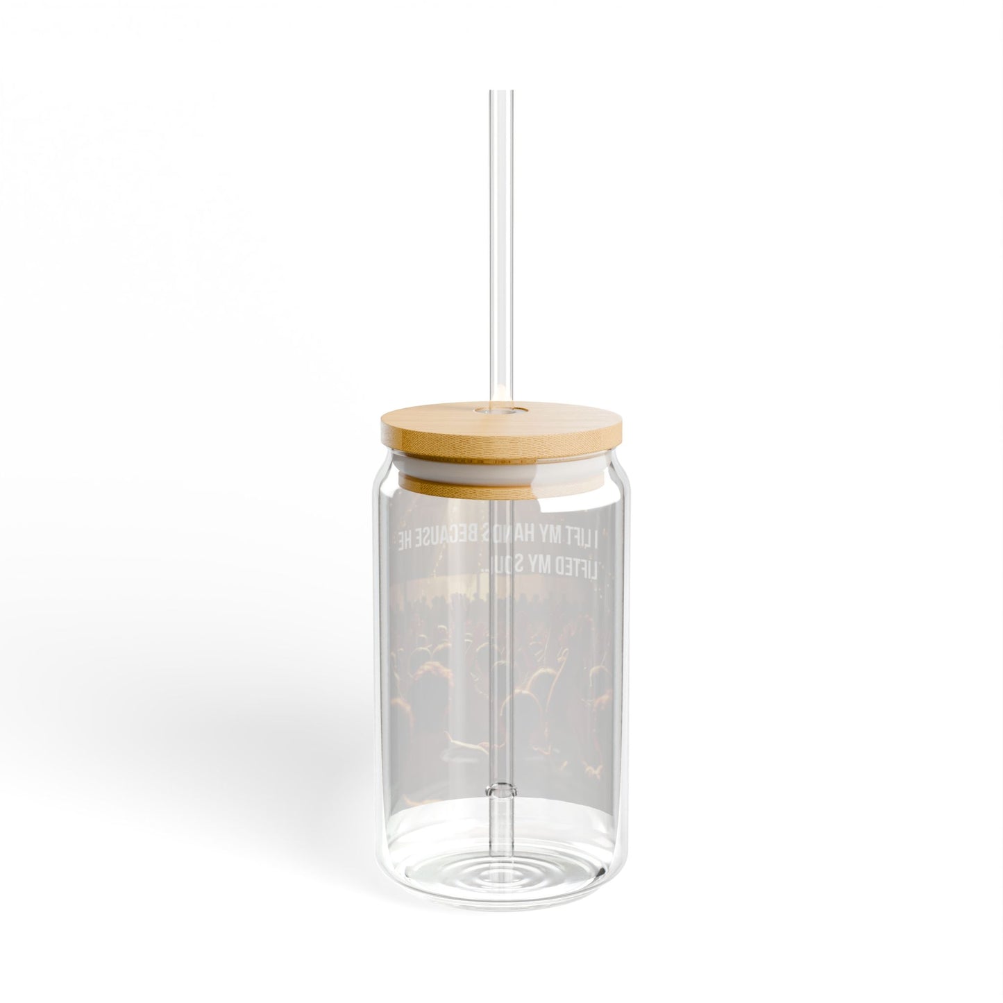 Worship Crowd 16oz Sipper Glass – “I Lift My Hands” Concert Drink Tumbler