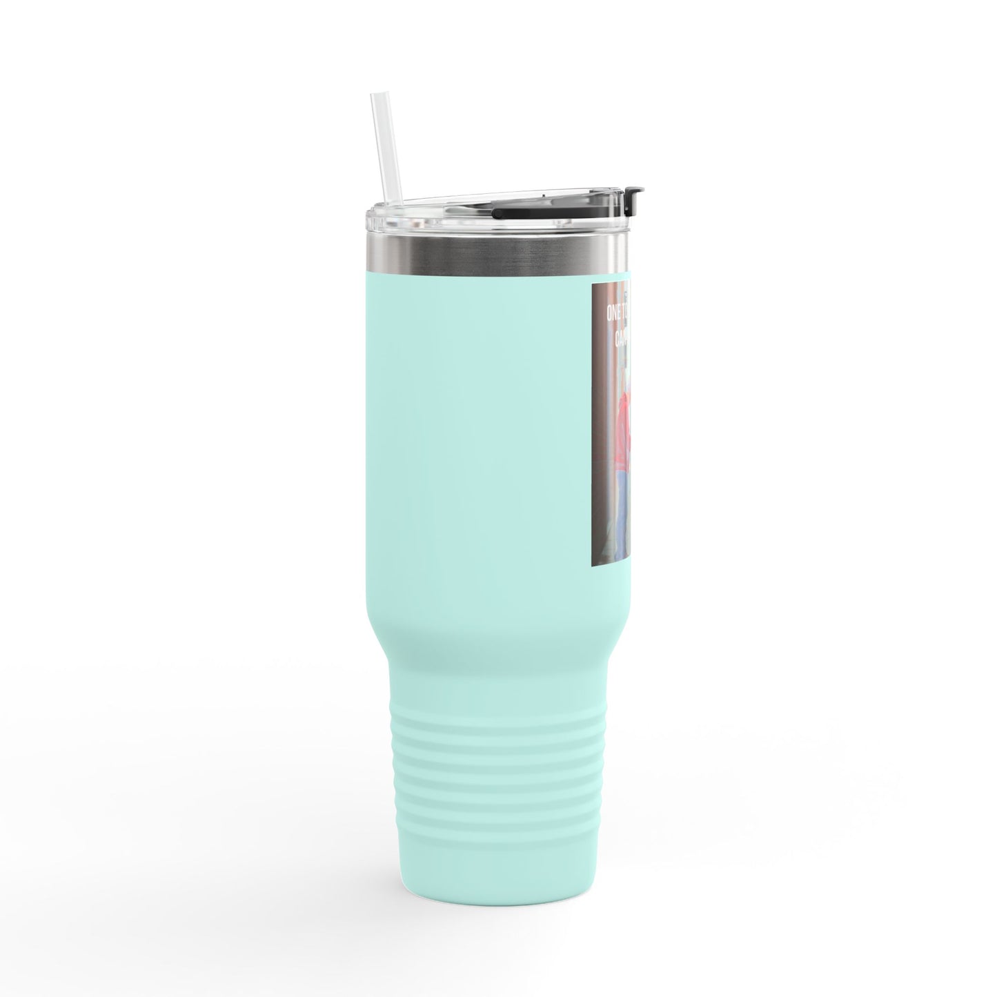 40oz Insulated Travel Mug — "One Tiny Act Of Kindness Can Change A Soul" Photo Design