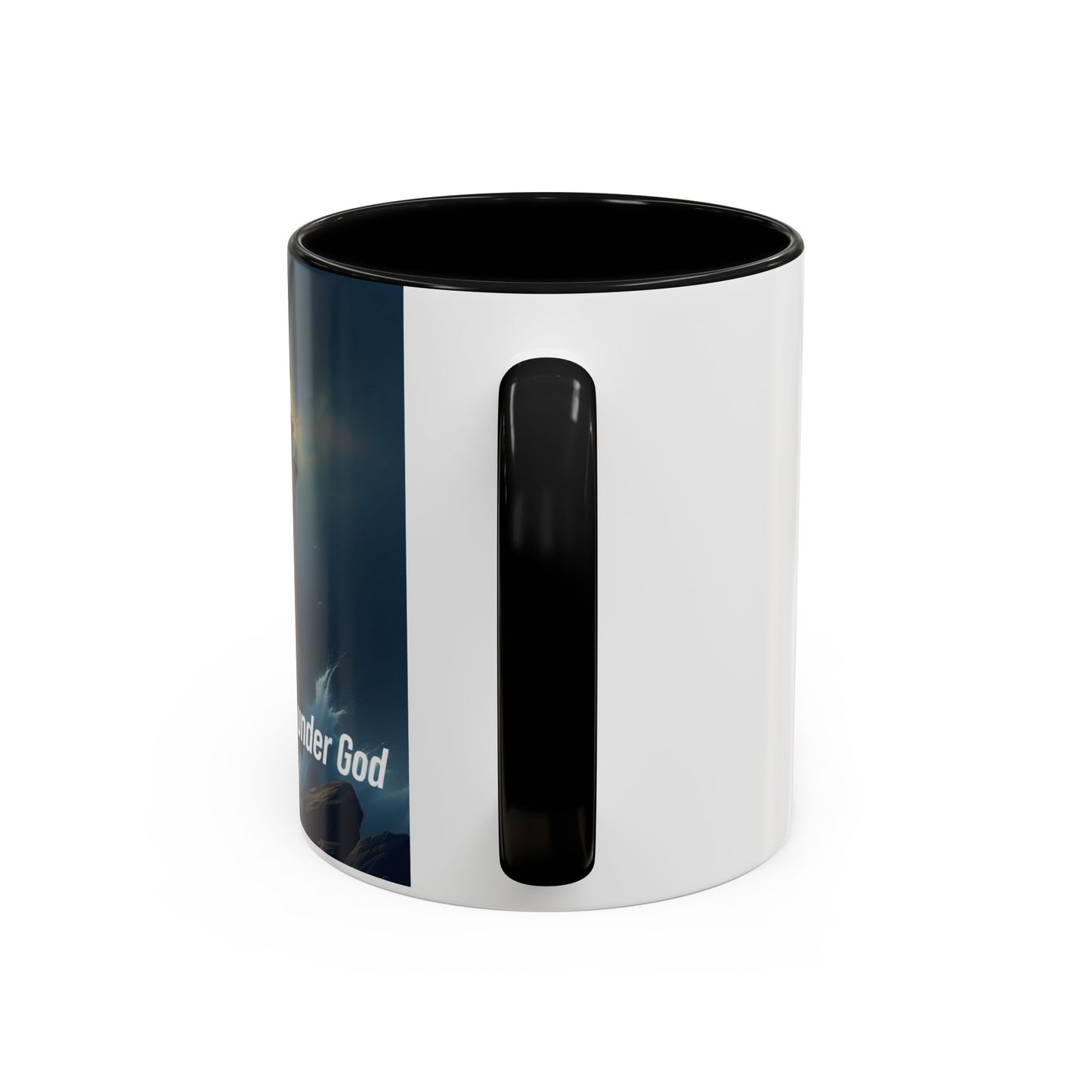 Lighthouse Coffee Mug — "One Nation Under God" Inspirational Accent Mug
