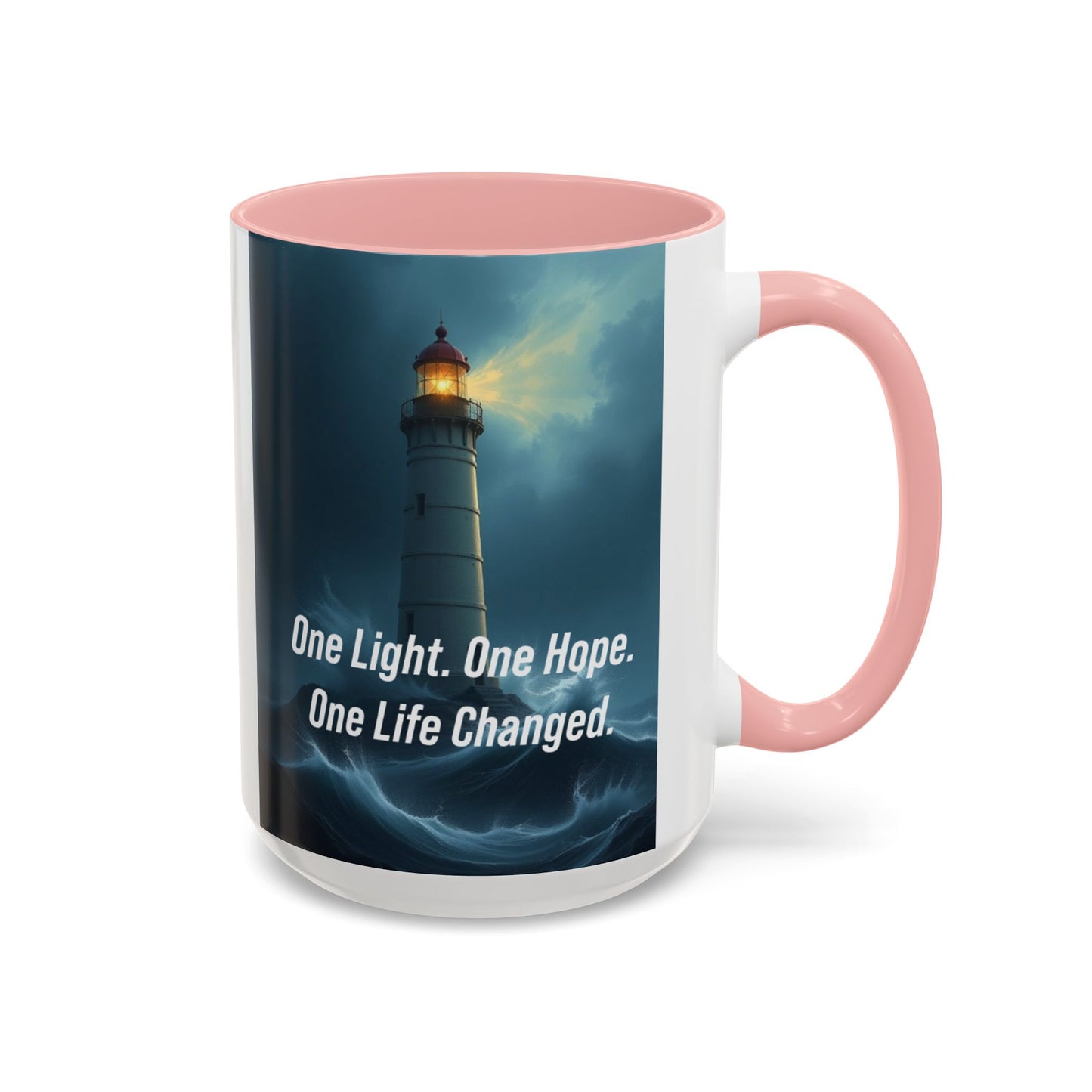 Lighthouse 'One Light, One Hope' Accent Coffee Mug