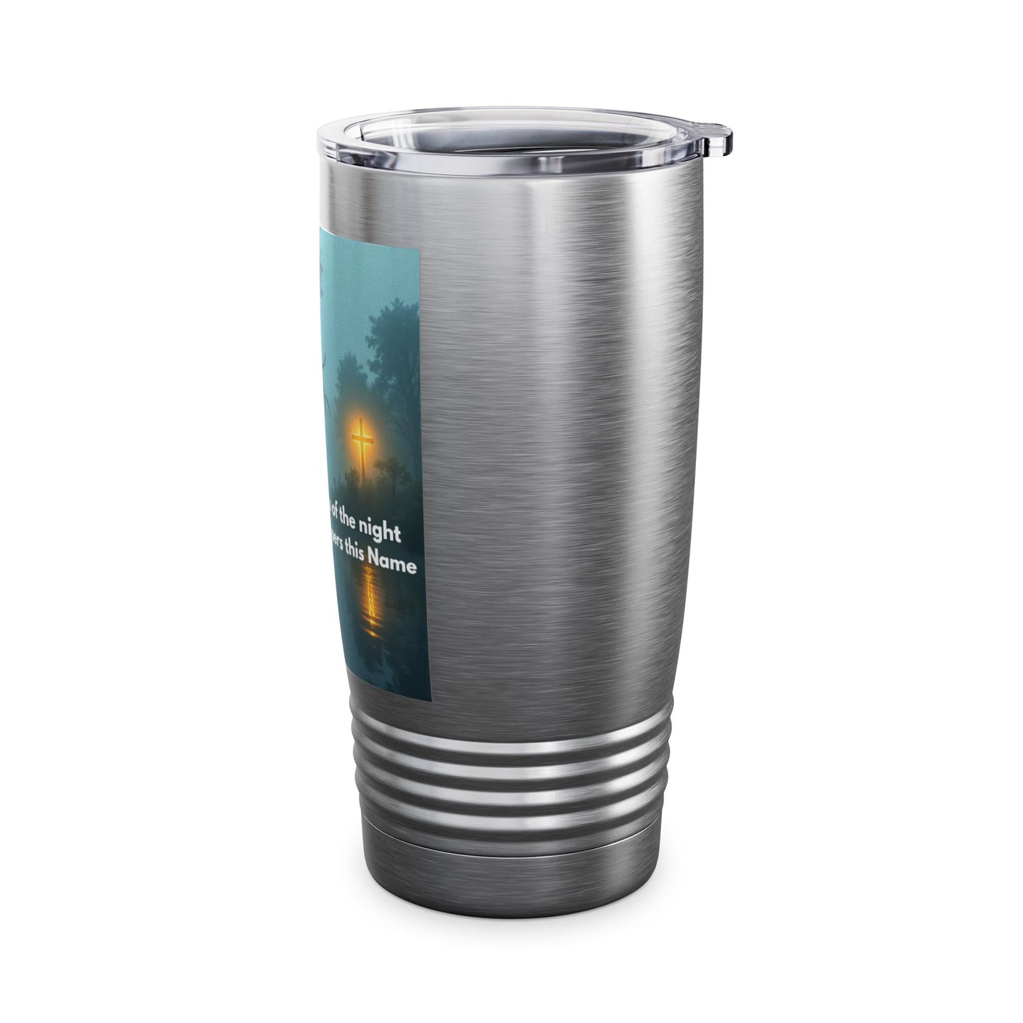 20oz Bayou Night Tumbler — "In the Stillness of the Night The Bayou Whispers His Name"