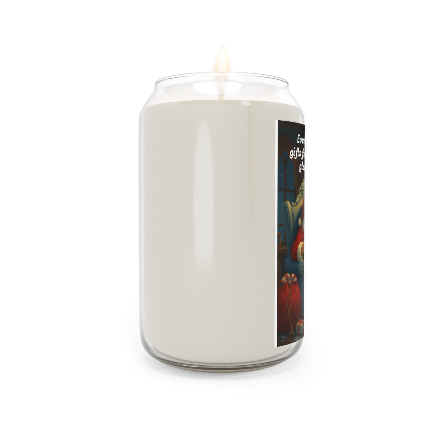 Cozy Christmas Scented Soy Candle | Holiday Gift | Festive Home Decor | Aromatherapy Candle | Santa Design158