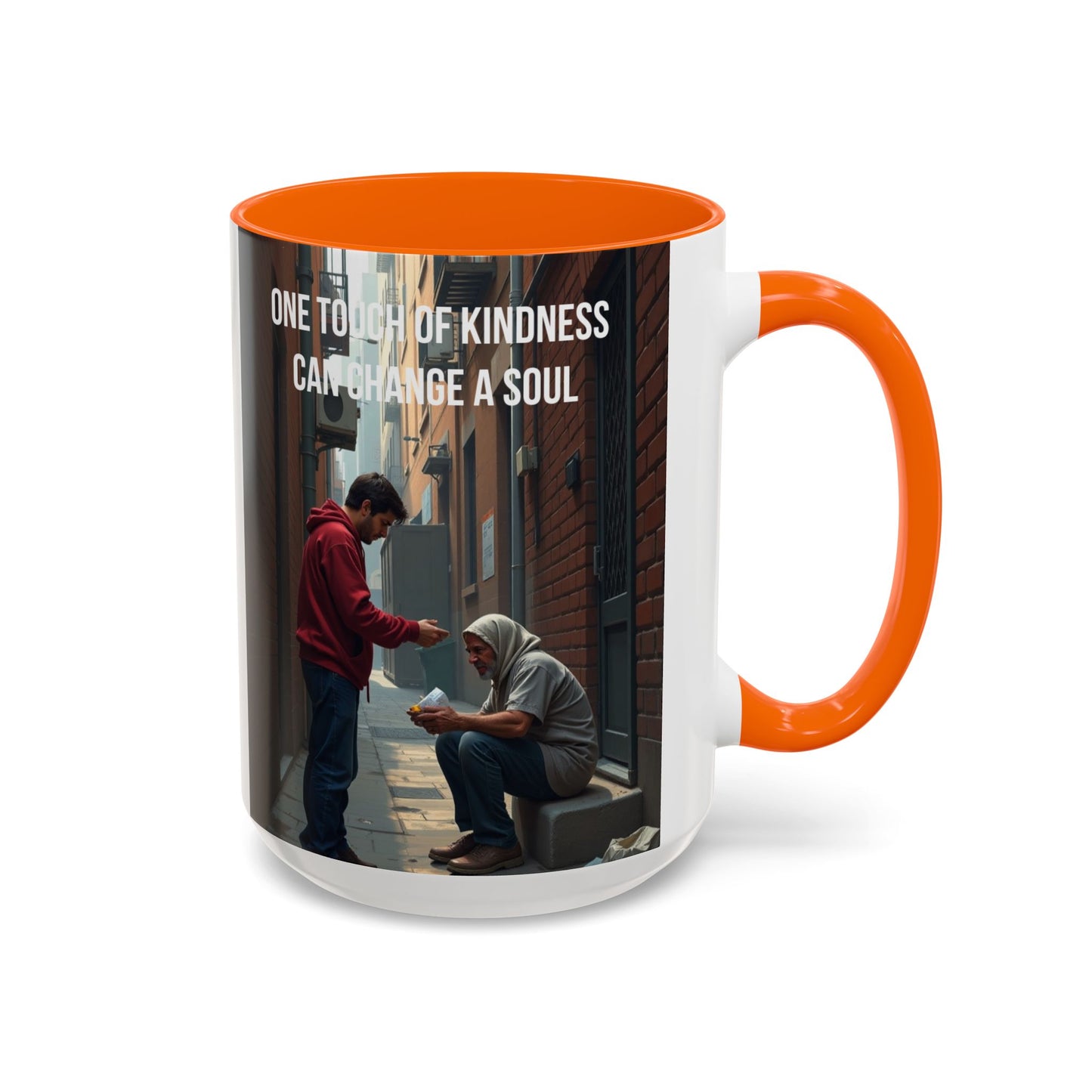 Kindness Quote Coffee Mug – "One Touch of Kindness Can Change a Soul" Accent Mug