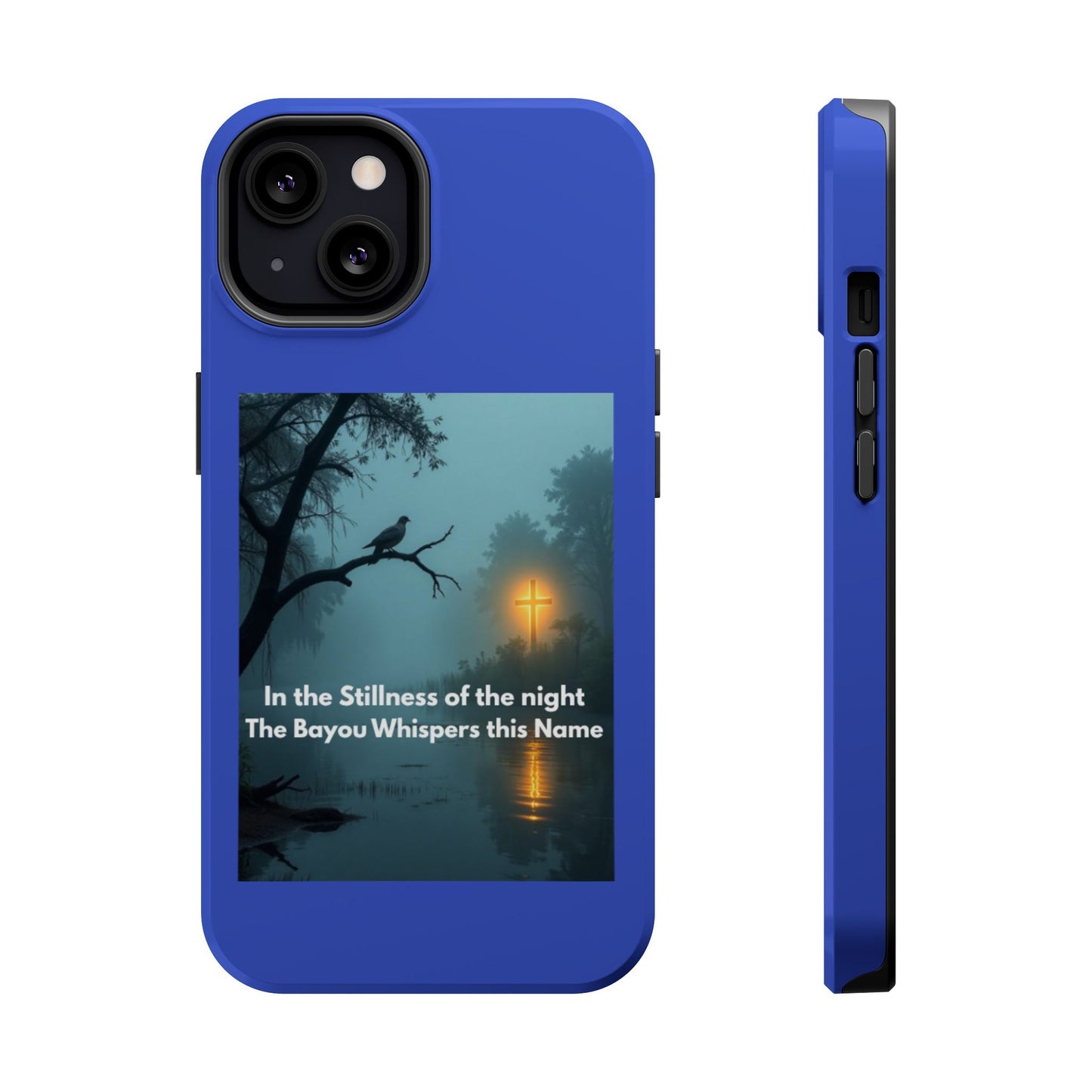 Magnetic Impact-Resistant Phone Case — Bayou Night Scene with Poem